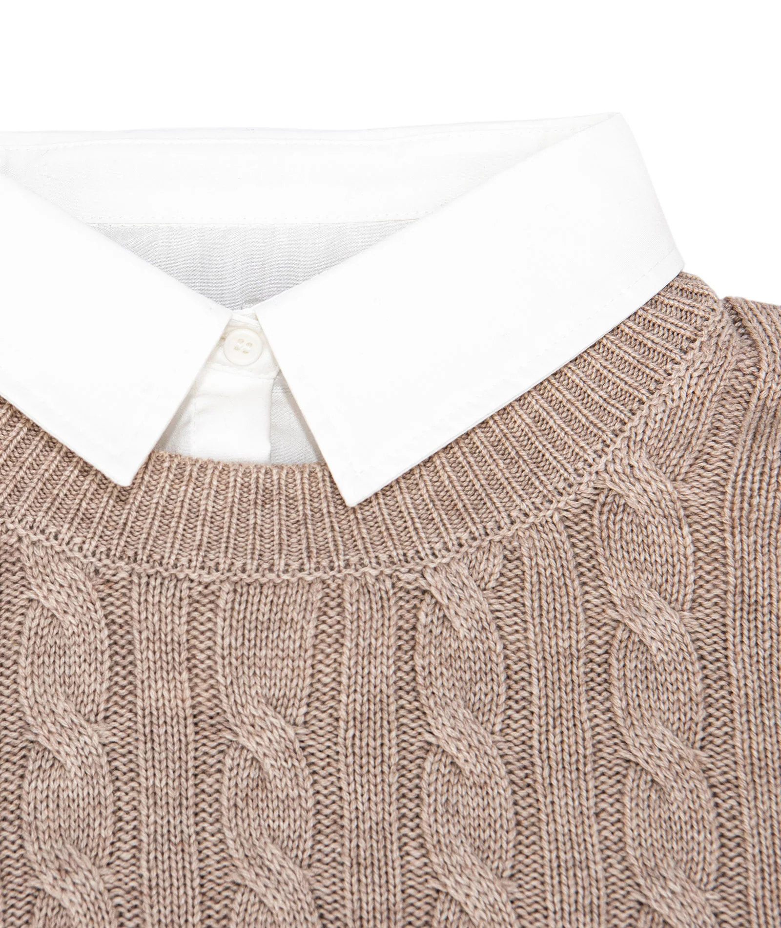 8apart Women Bronwyn Collared Cable Sweater - Image 2