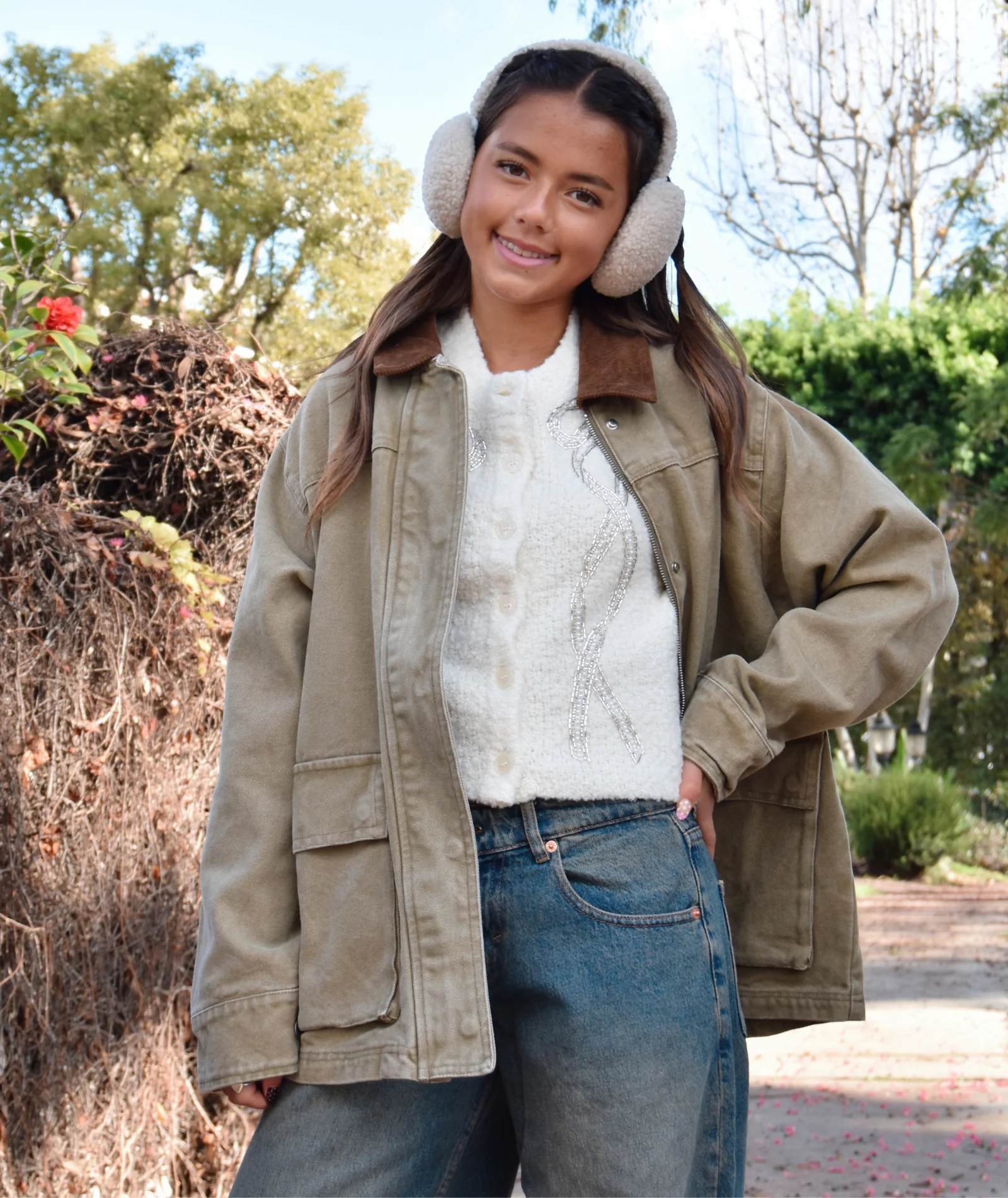 8apart Women Smith Vintage Wash Barn Jacket - Image 3