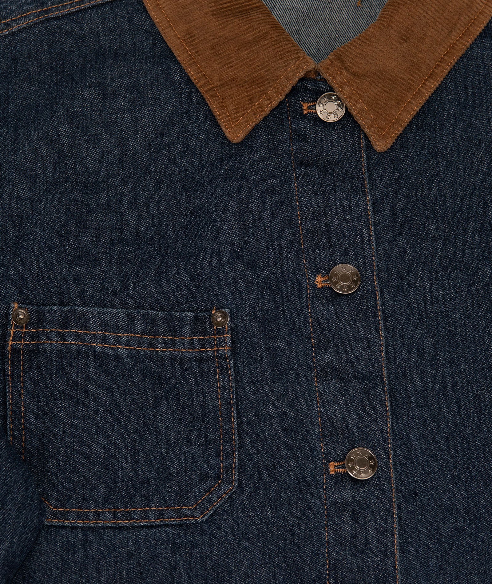 8apart Women Catherine Contrast Collar Denim Jacket - Image 2