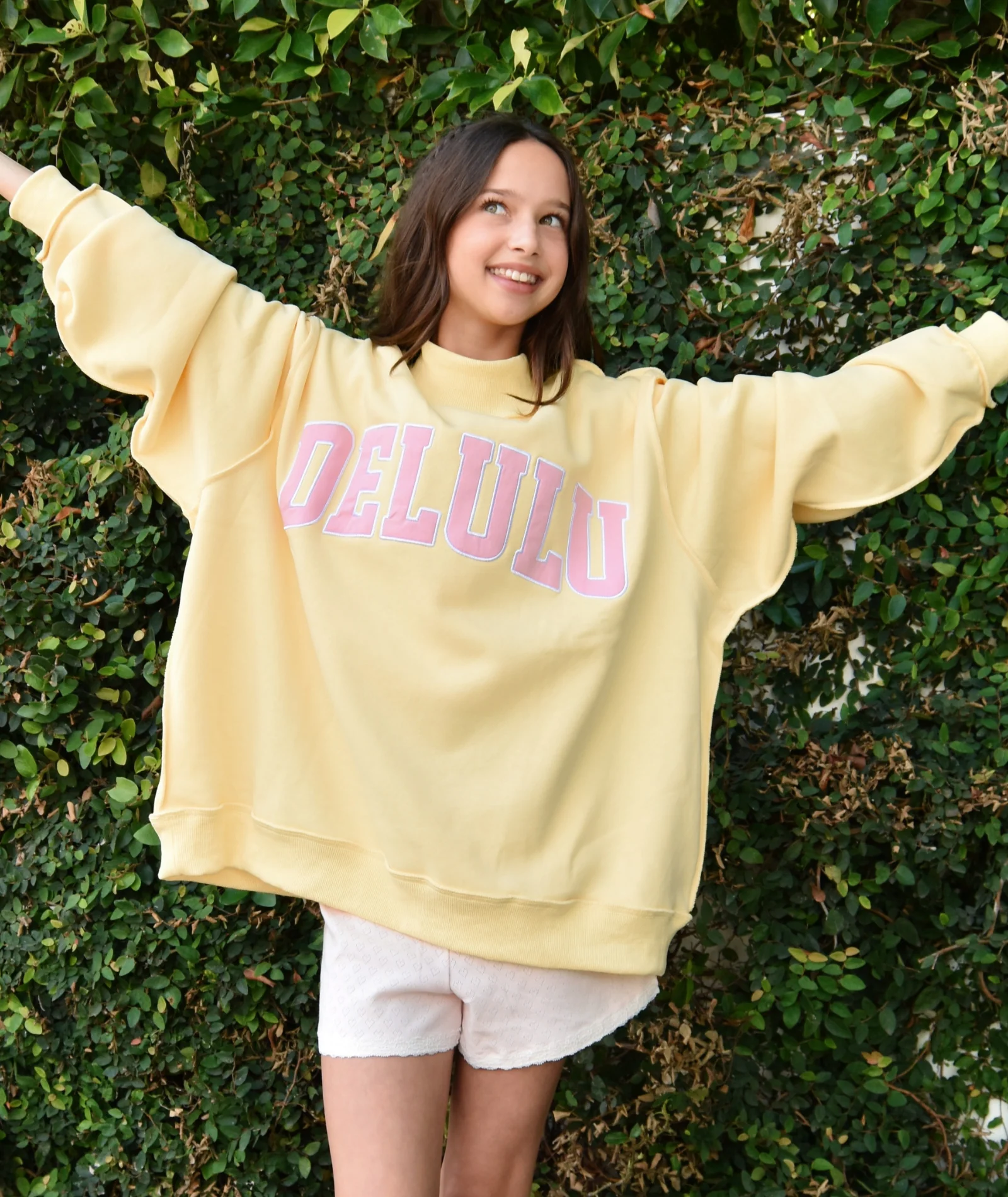 8apart Women Delulu Mock Neck Crew Sweatshirt - Image 3