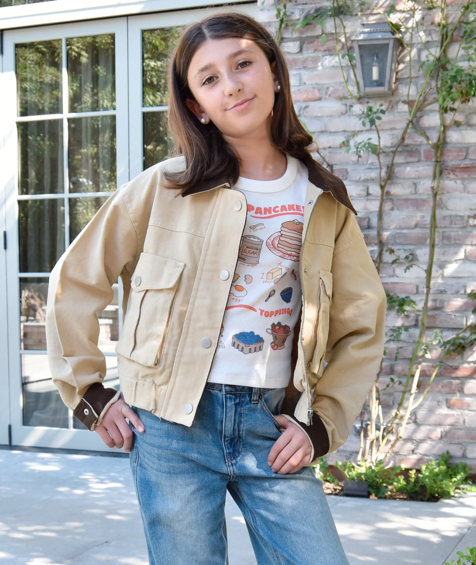 8apart Women Korey Cropped Khaki Jacket - Image 3
