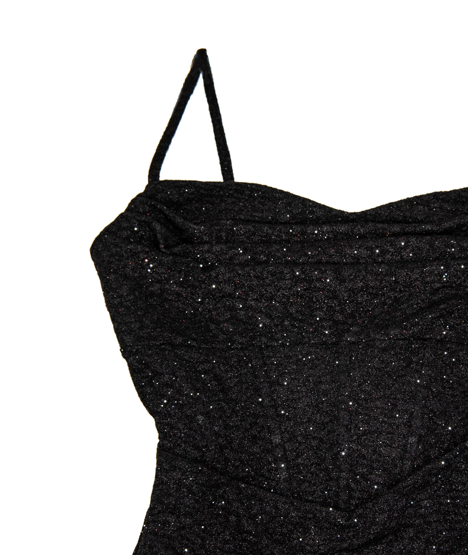 8apart Women Nichole Glitter Stretch Mini Dress Black - Image 3