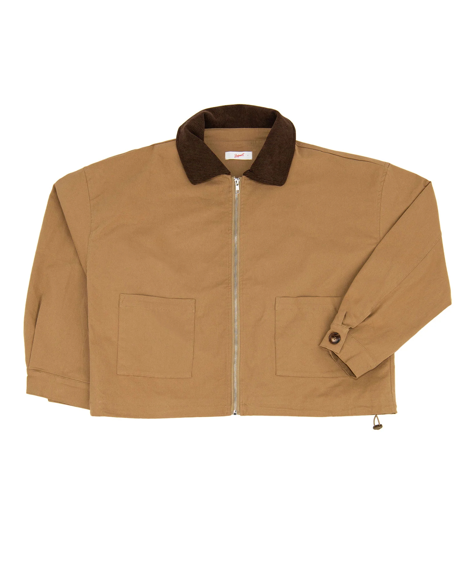 8apart Women Taryn Khaki Drawstring Jacket