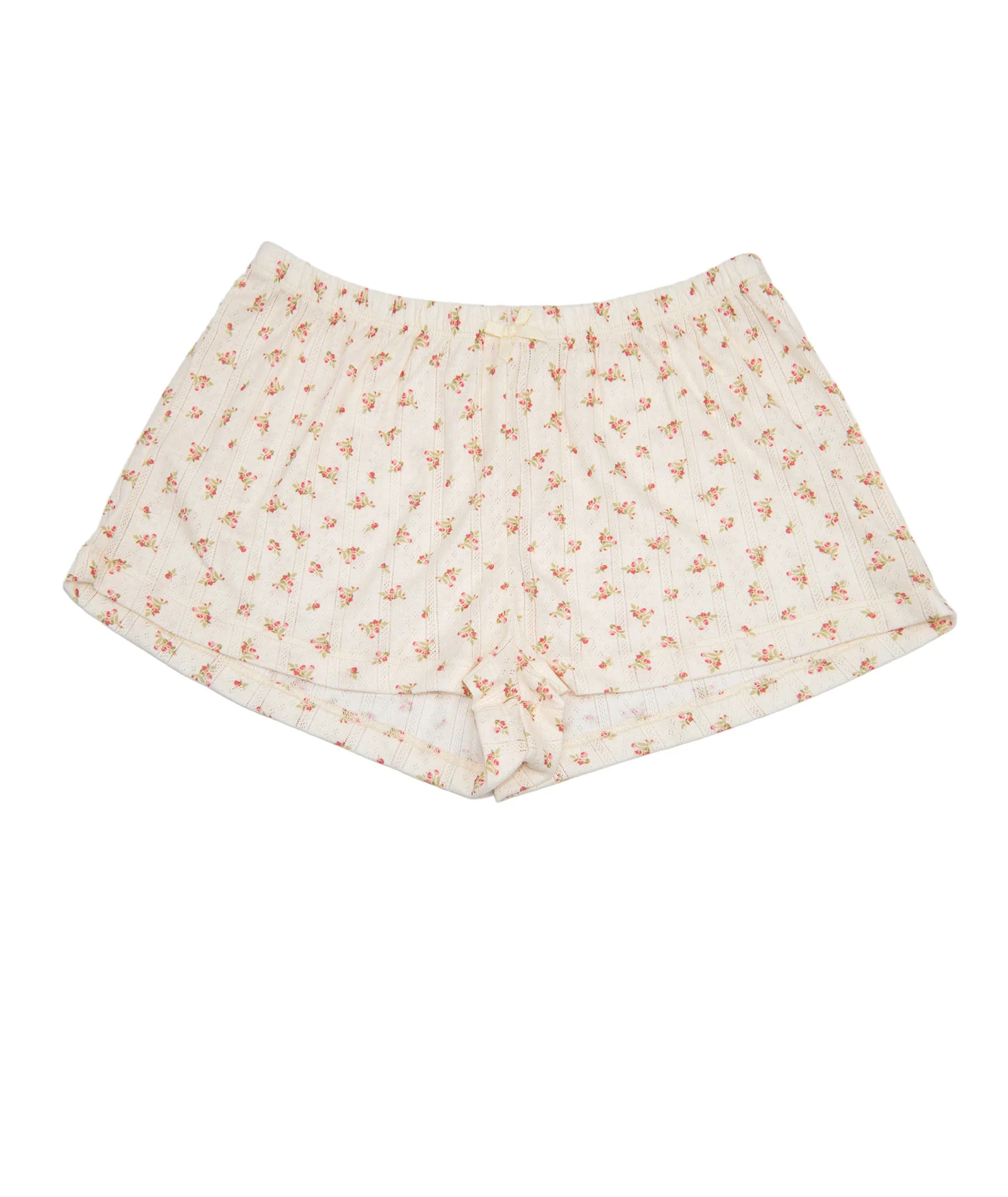 8apart Women Tommie Red Floral Ribbon Bow Shorts - Image 5