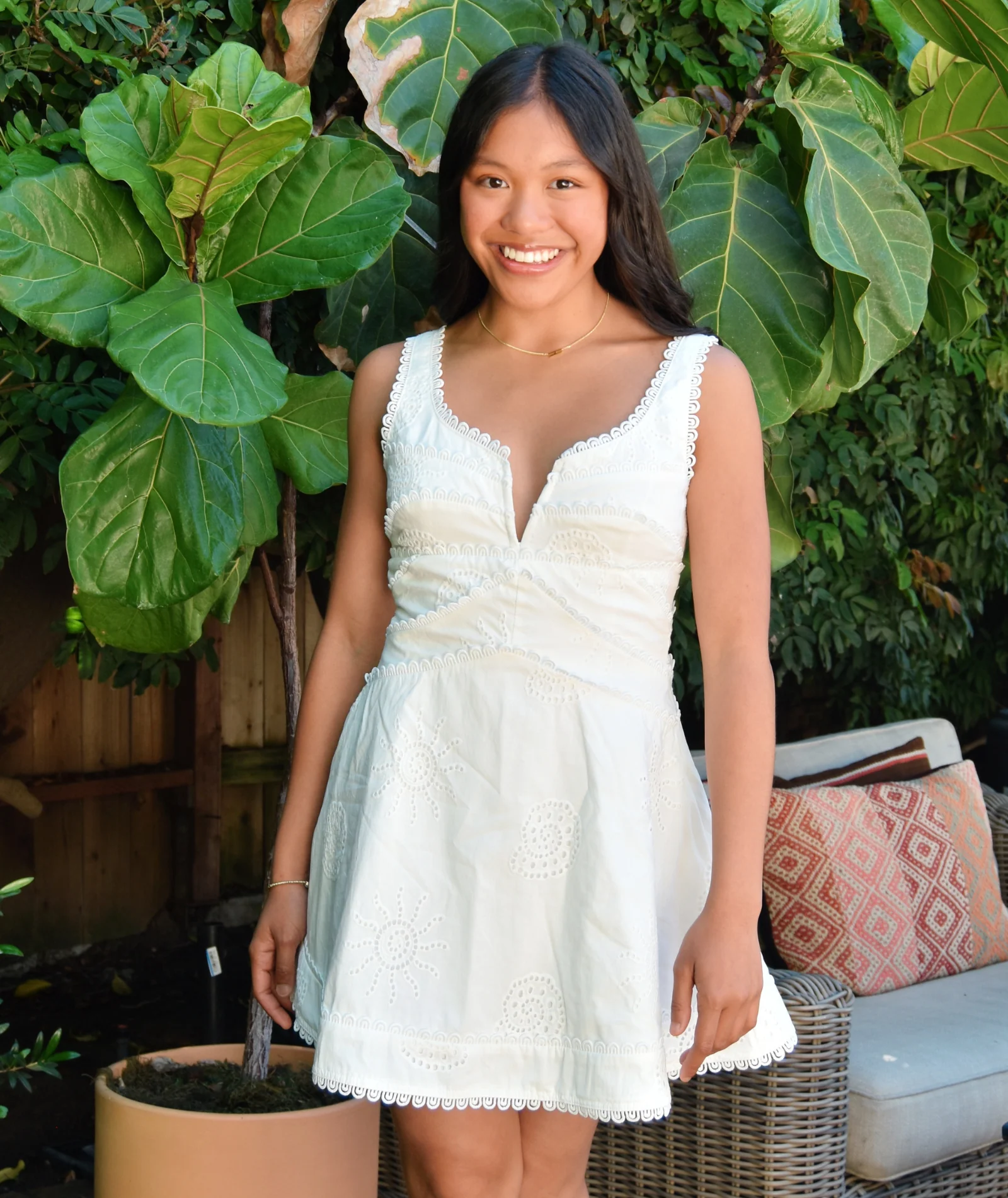 8apart Women Wyman Eyelet Mini Dress - Image 4