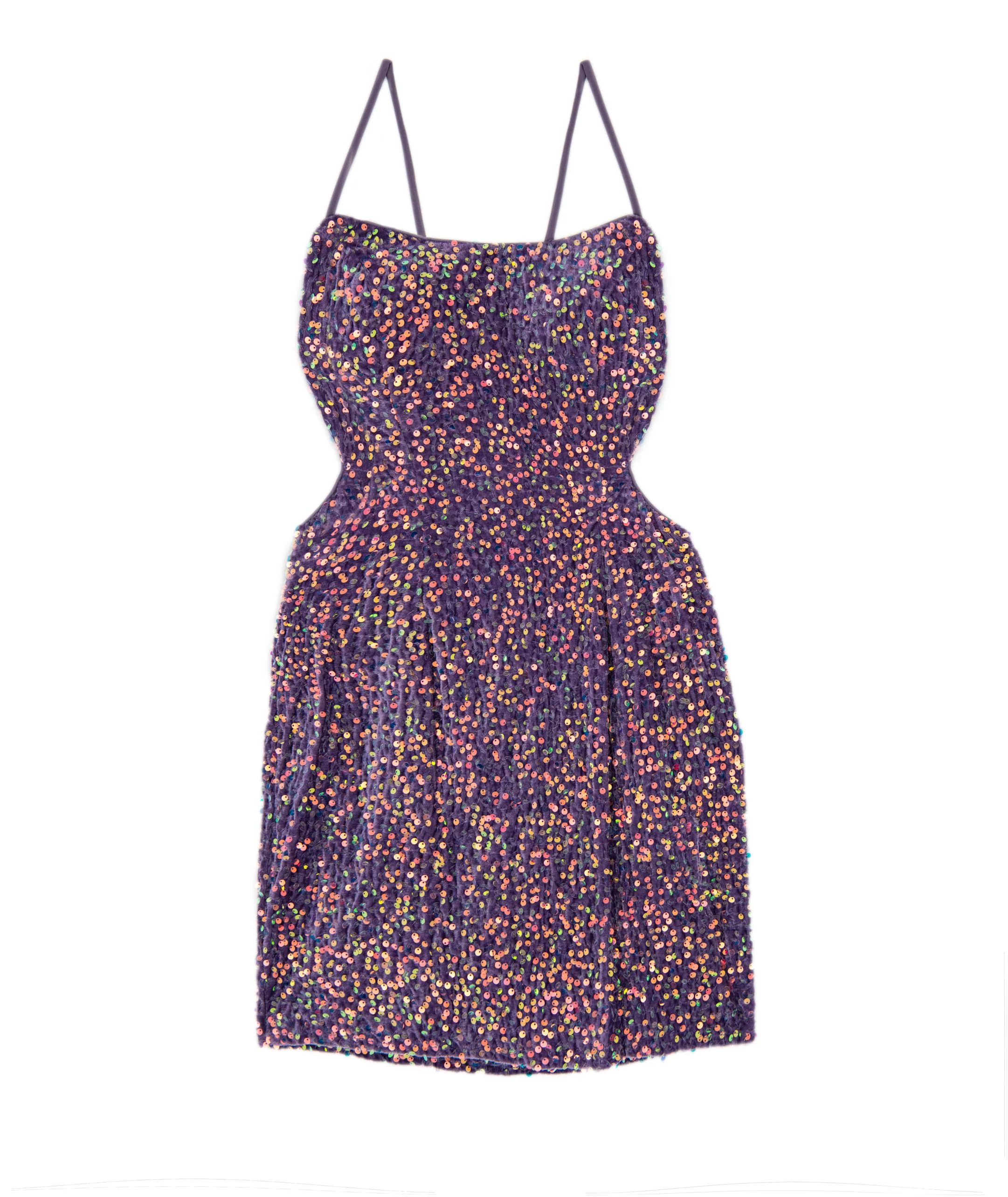 Alyce Women Jocelyn Soft Sequin Lace Up Dress - Image 4