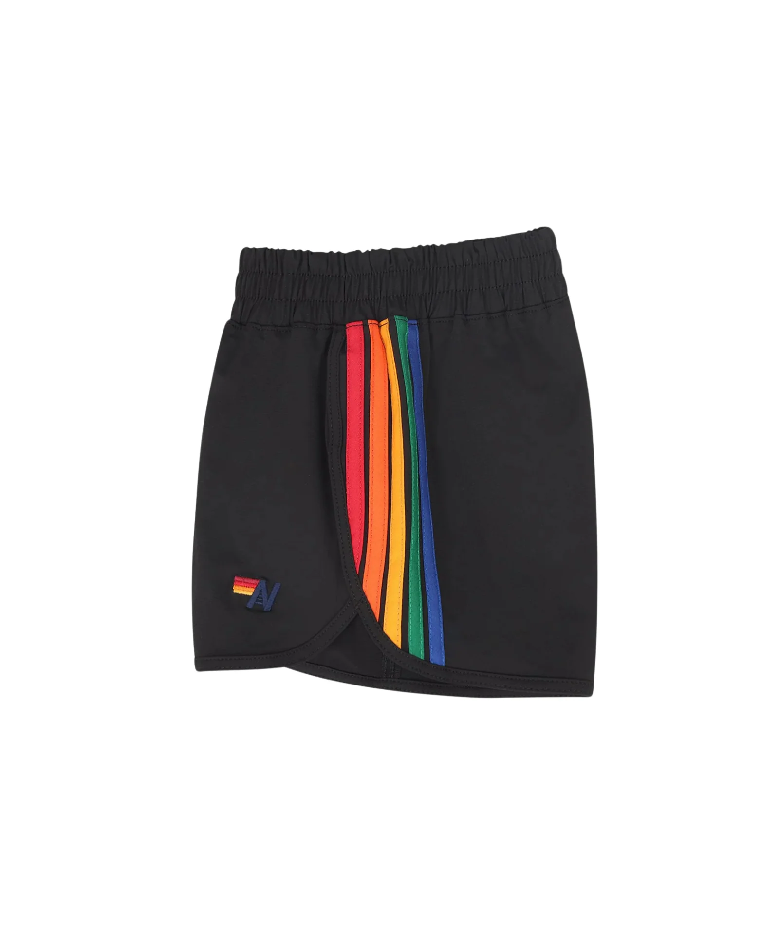 Aviator Nation Kids 5 Stripe Flex Jogger Shorts Black - Image 2