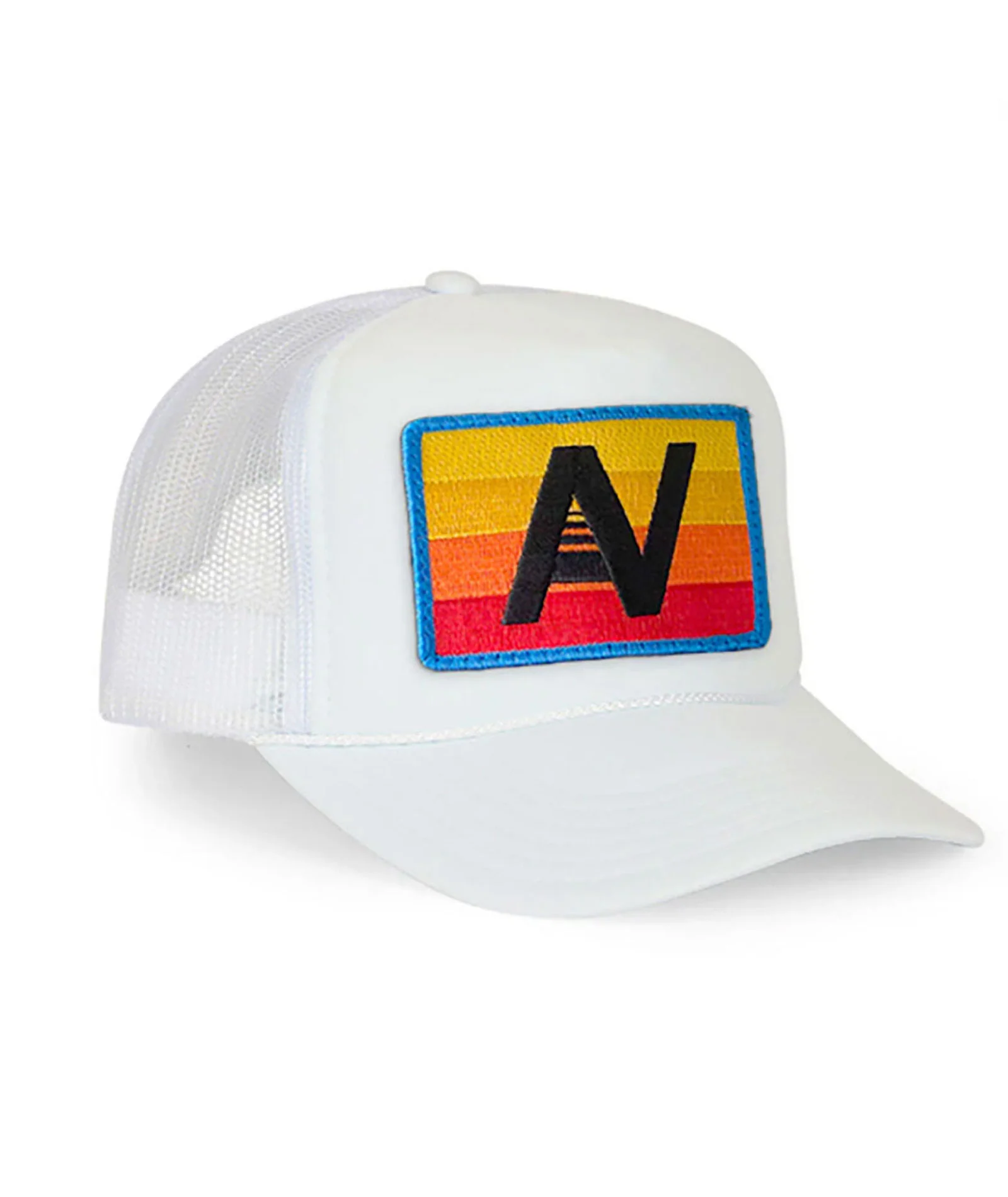 Aviator Nation Logo Rainbow Vintage Trucker - Image 4