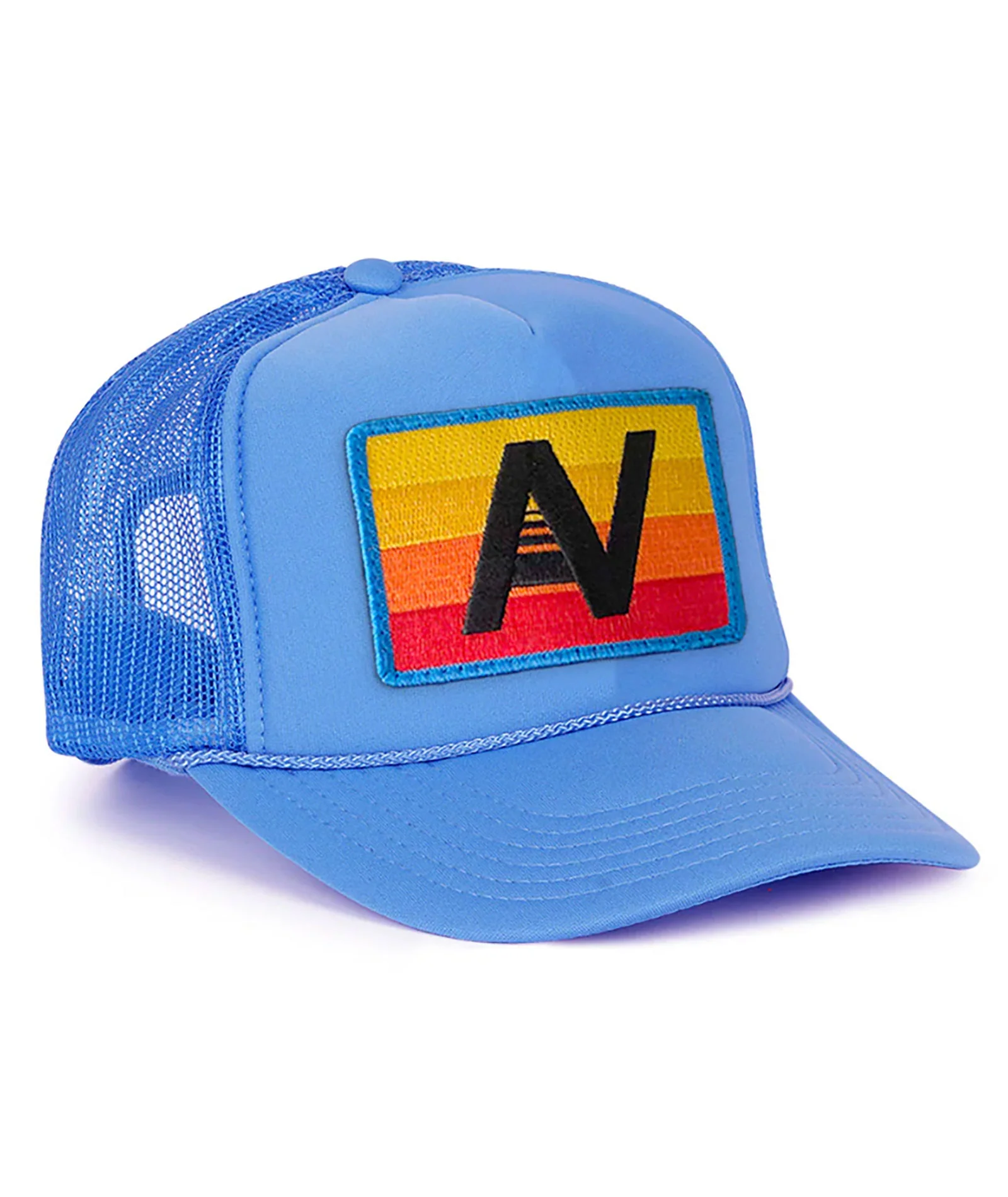 Aviator Nation Logo Rainbow Vintage Trucker - Image 6