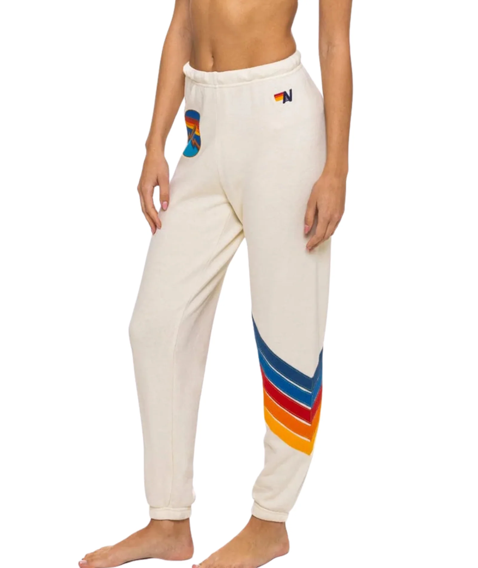 Aviator Nation Women All Seasons Circle Chevron Sweatpants - Image 2