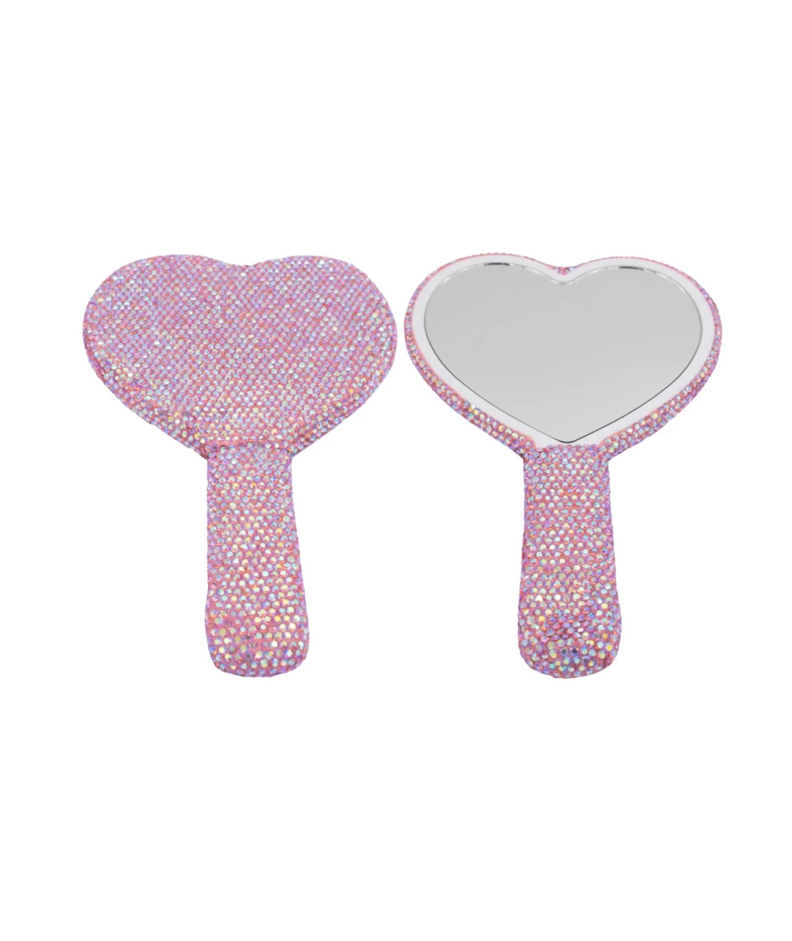 Bari Lynn Full Crystal Heart Mirror