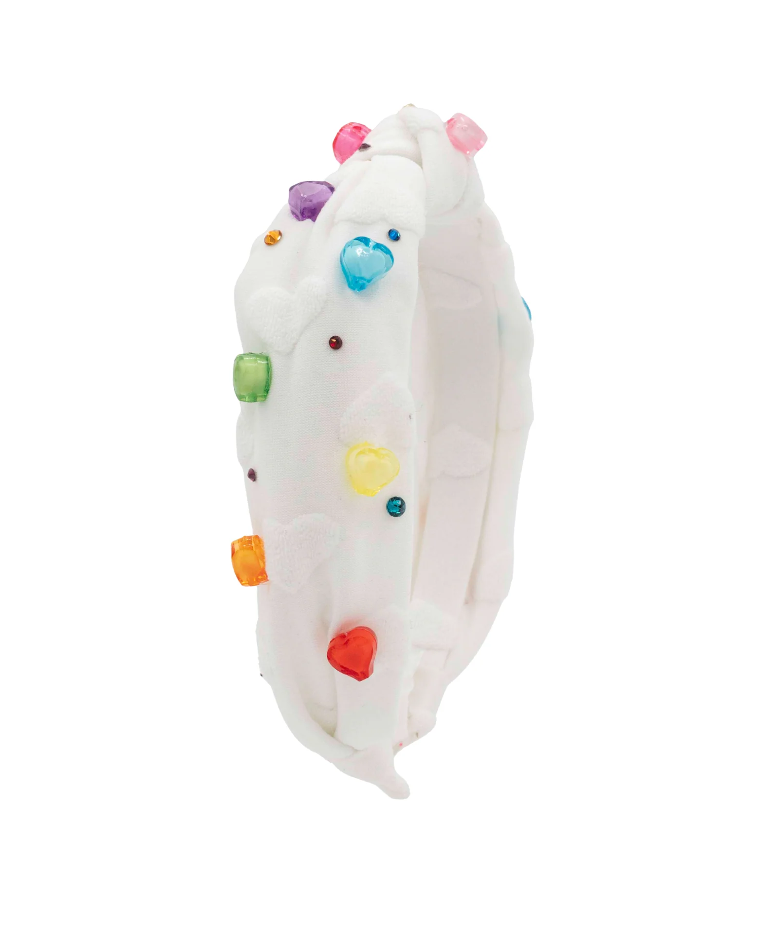 Bari Lynn Knot Headband Cotton Heart Charms - Image 2