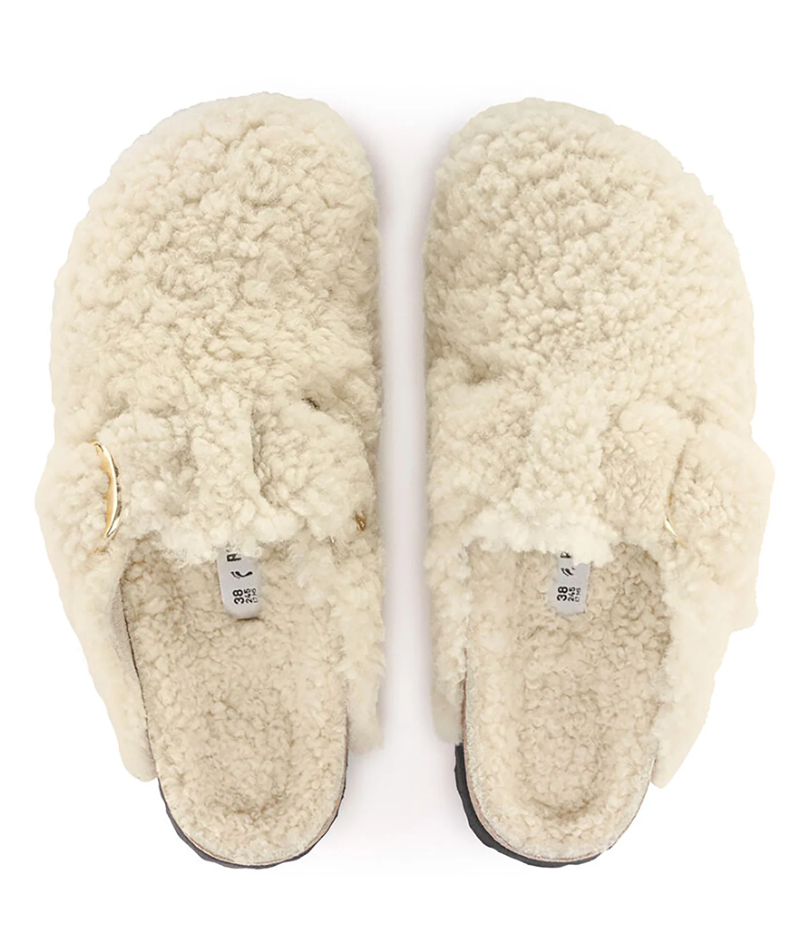 Birkenstock Boston Teddy Eggshell - Narrow Fit - Image 2