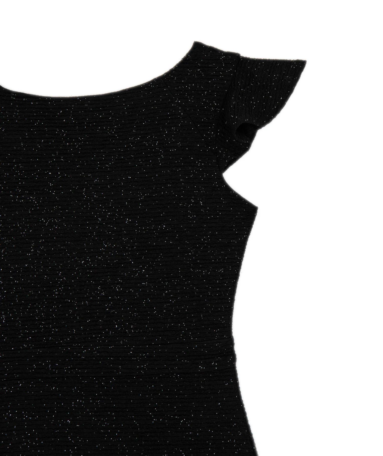 By Debra Girls Milly Black Sparkle Flutter Sleeve Sheath Dress - Image 5