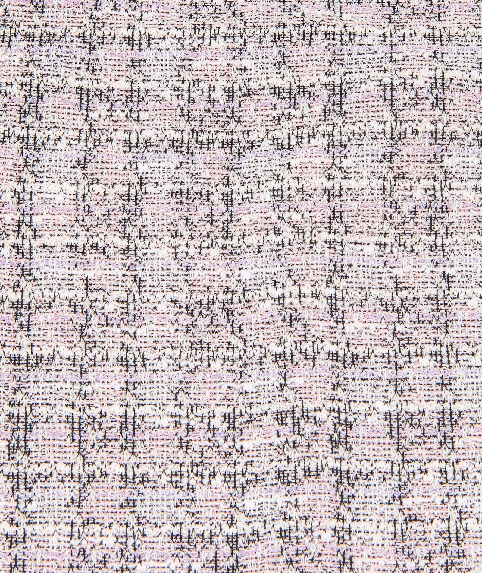 By Debra Girls Cara Pink/Black/White Boucle Straight Strap Dress - Image 3