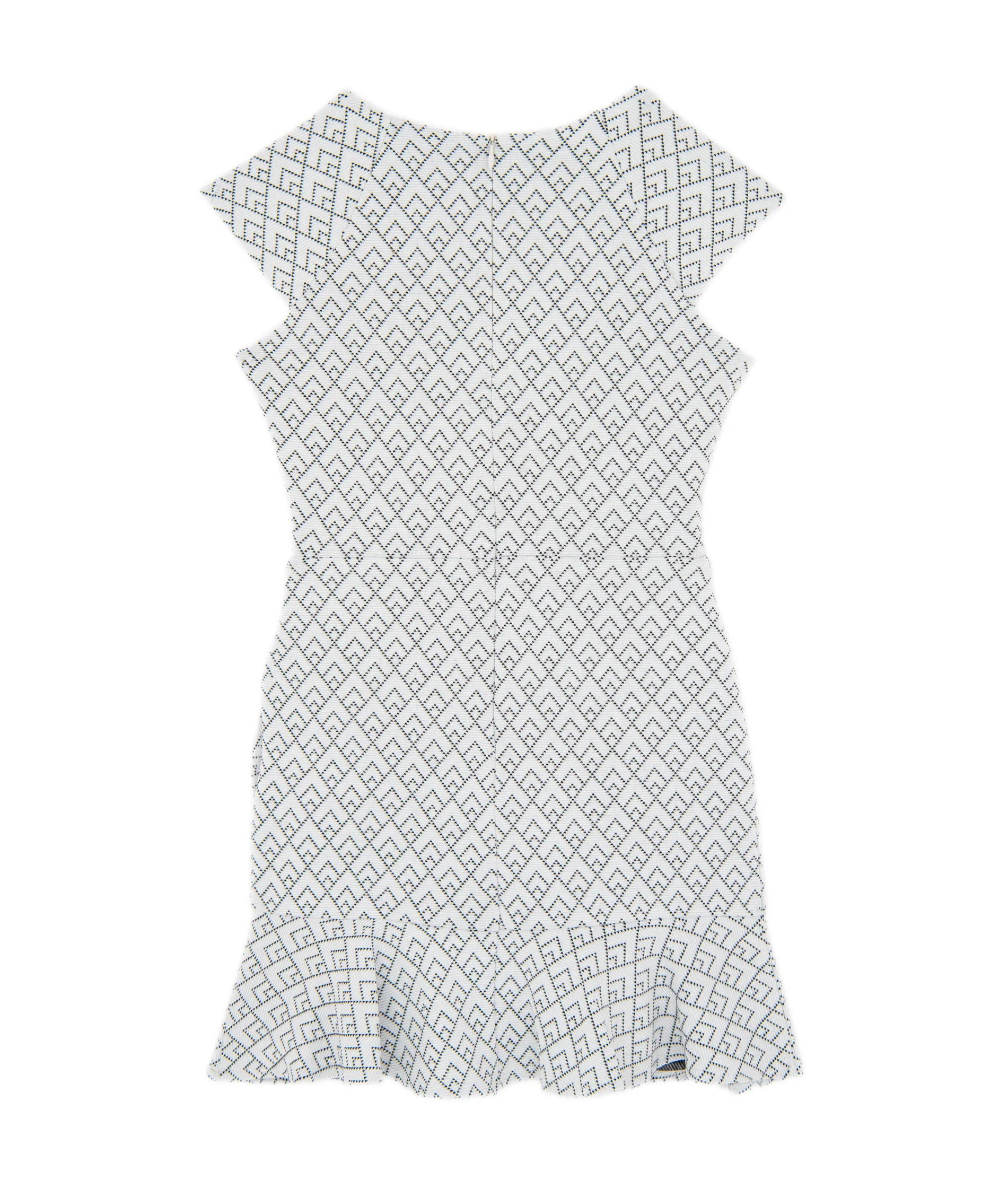 By Debra Girls Kate Ivory/Black Slanted Ruffle Dress - Image 4