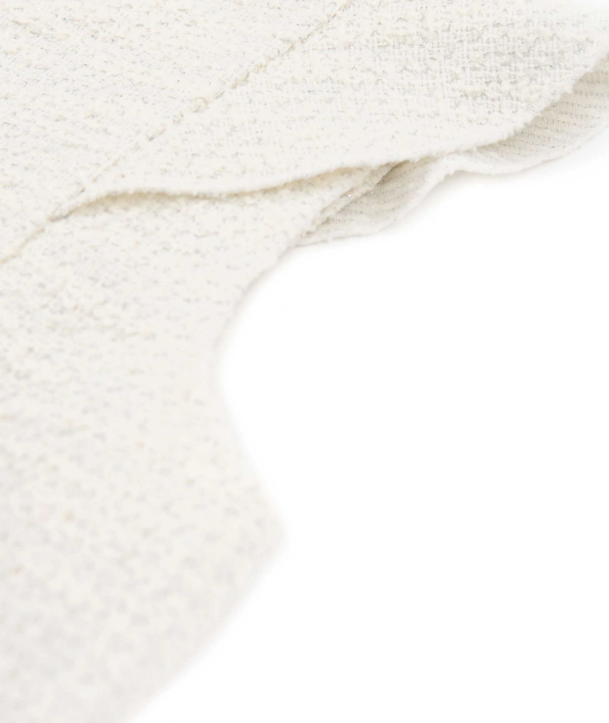By Debra Girls Leah Ivory Boucle Flutter Sleeve Top - Image 3