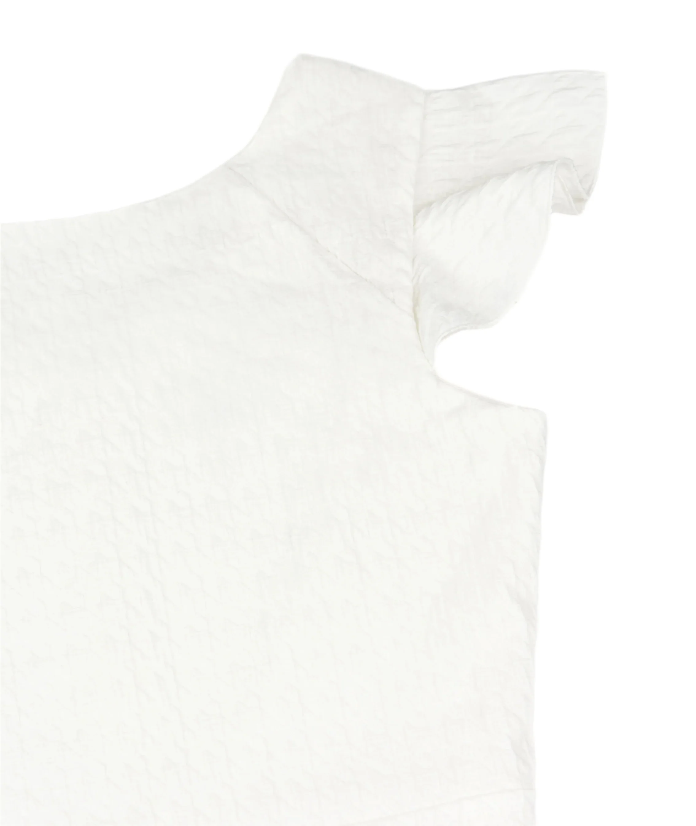 By Debra Girls Milly Ivory Pucker Flutter Sleeve Straight Dress - Image 3