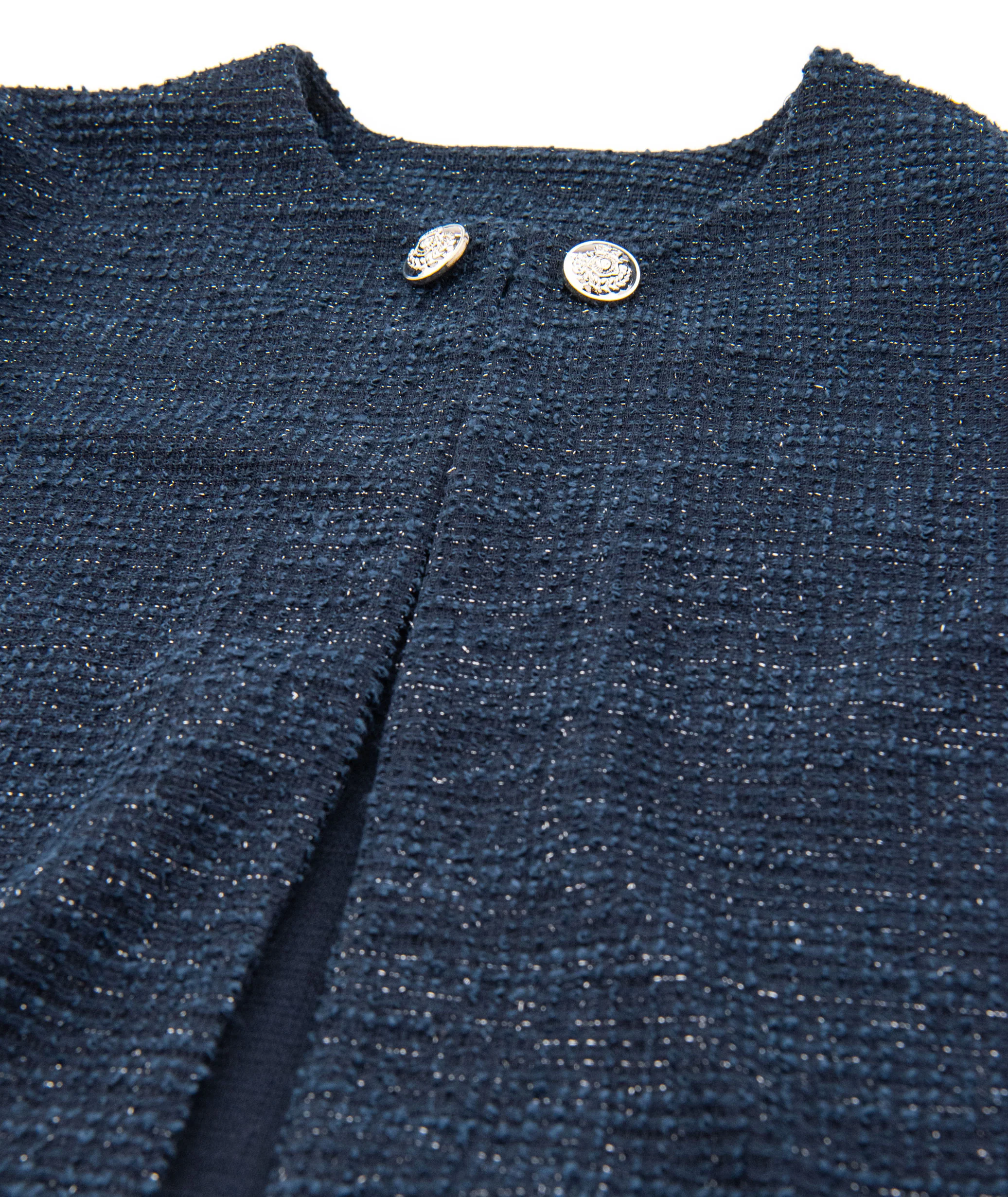 By Debra Girls Jackie Navy Boucle Jacket - Image 3