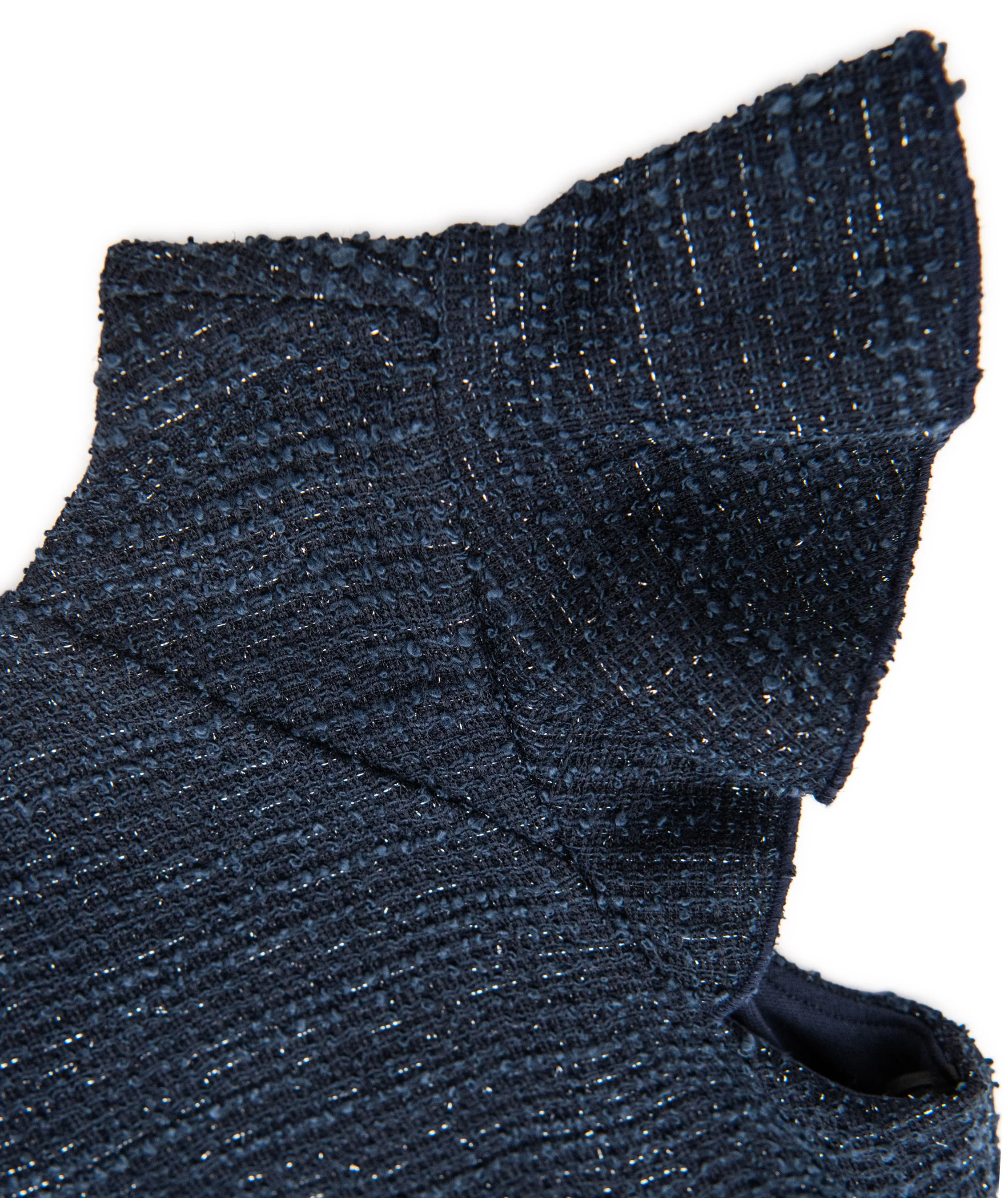 By Debra Girls Milly Navy Boucle Flutter Sleeve Sheath Dress - Image 3