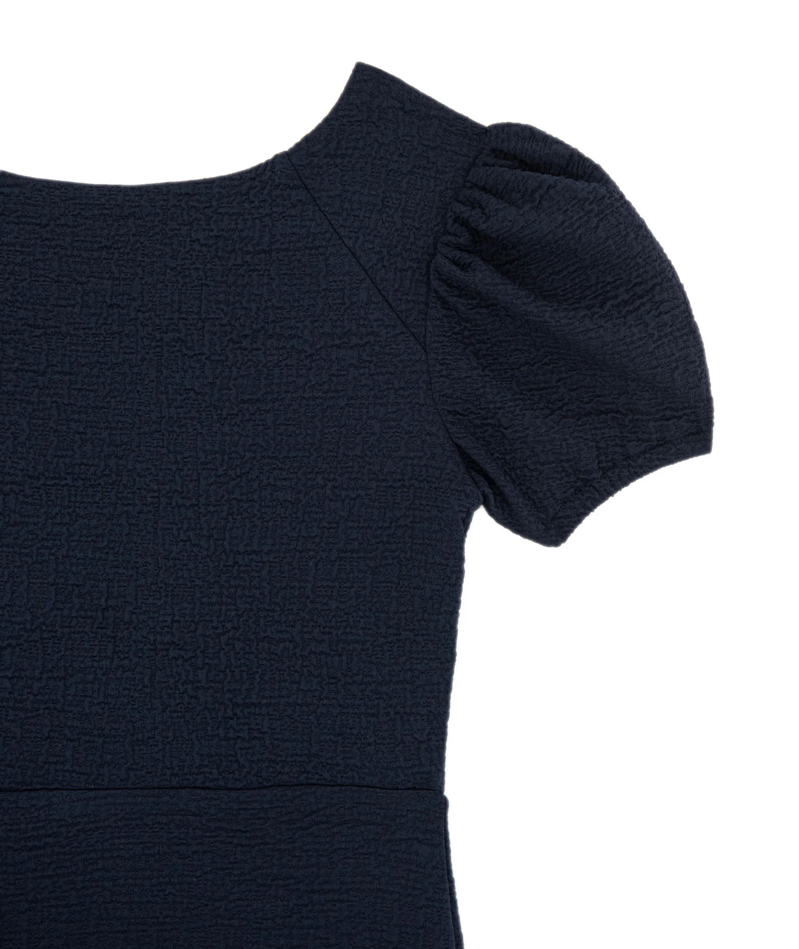 By Debra Girls Mia Navy Puff Sleeve Sheath Dress - Image 3
