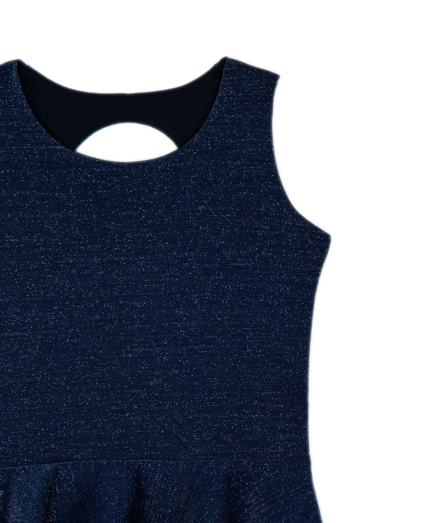 By Debra Girls Anne Navy/Silver Fit and Flare Dress - Image 3