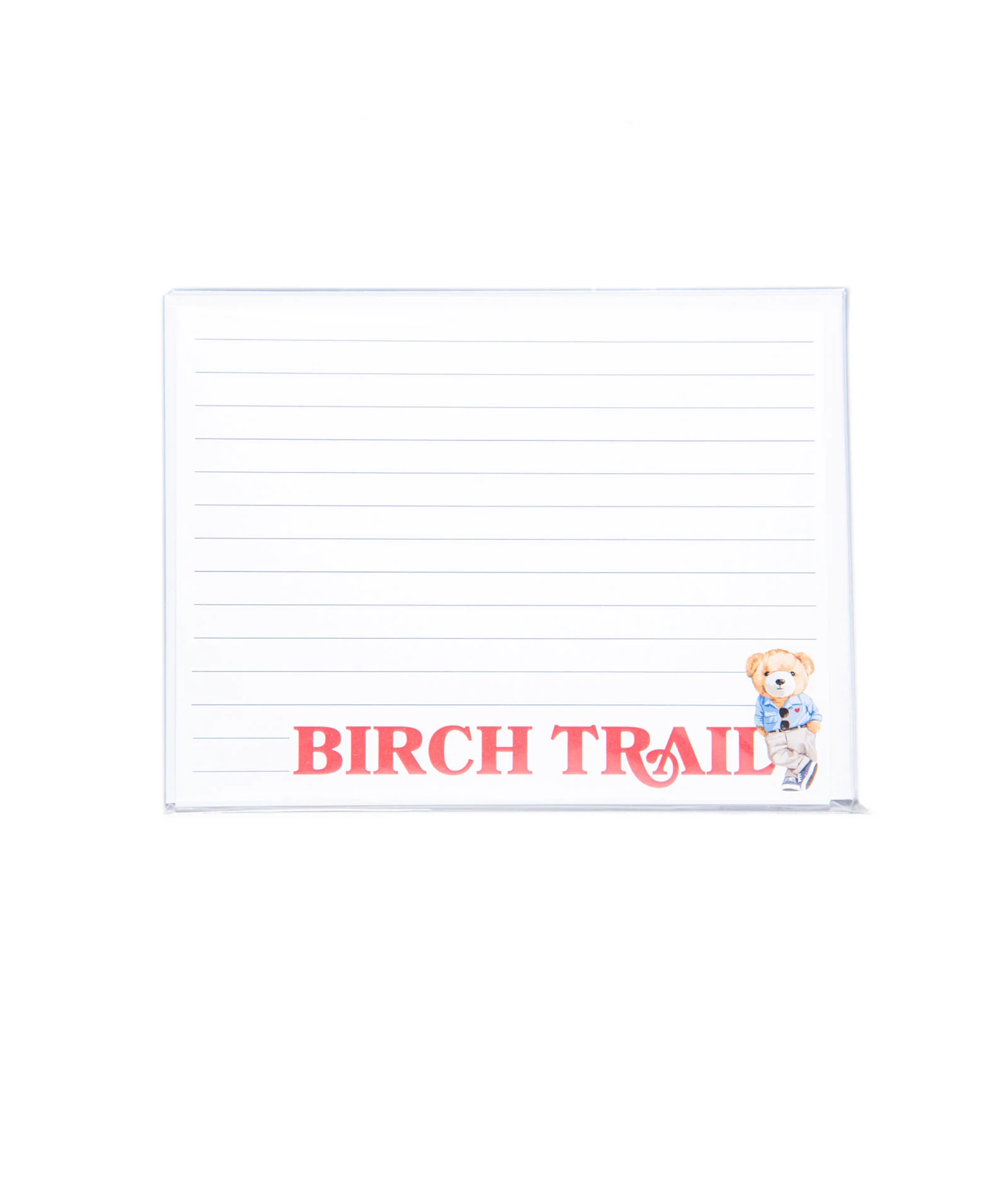 Camp Name Teddy Bear Lined Notecards Pack of 8