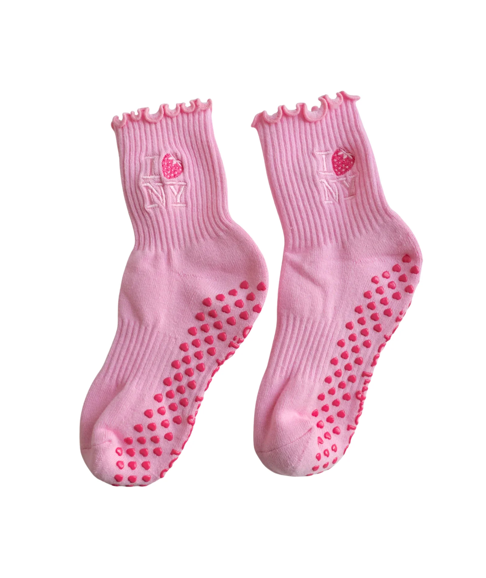 Colorful Natalie NY Strawberry Grip Socks - Image 2