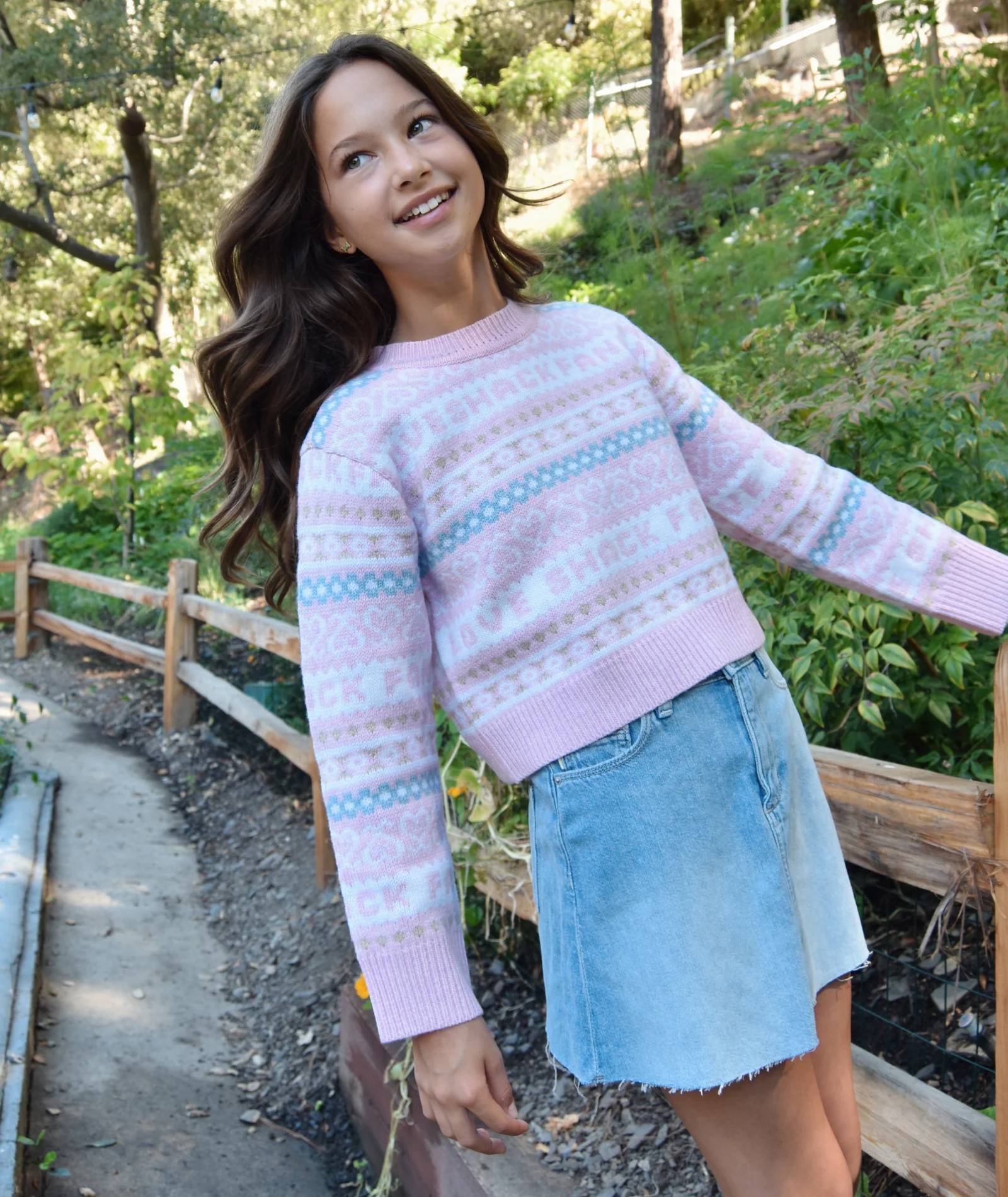DL1961 Girls Jenny Lakefront Aura Mini Skirt - Image 5