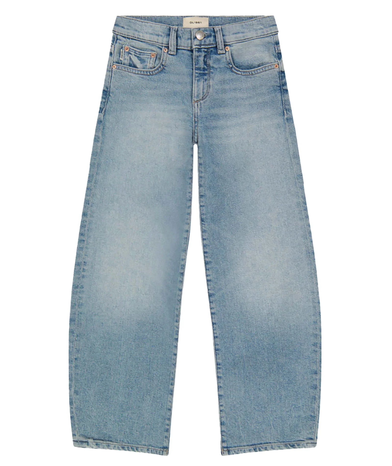 DL1961 Girls Lilia Island Park Barrel Leg Jeans - Image 6