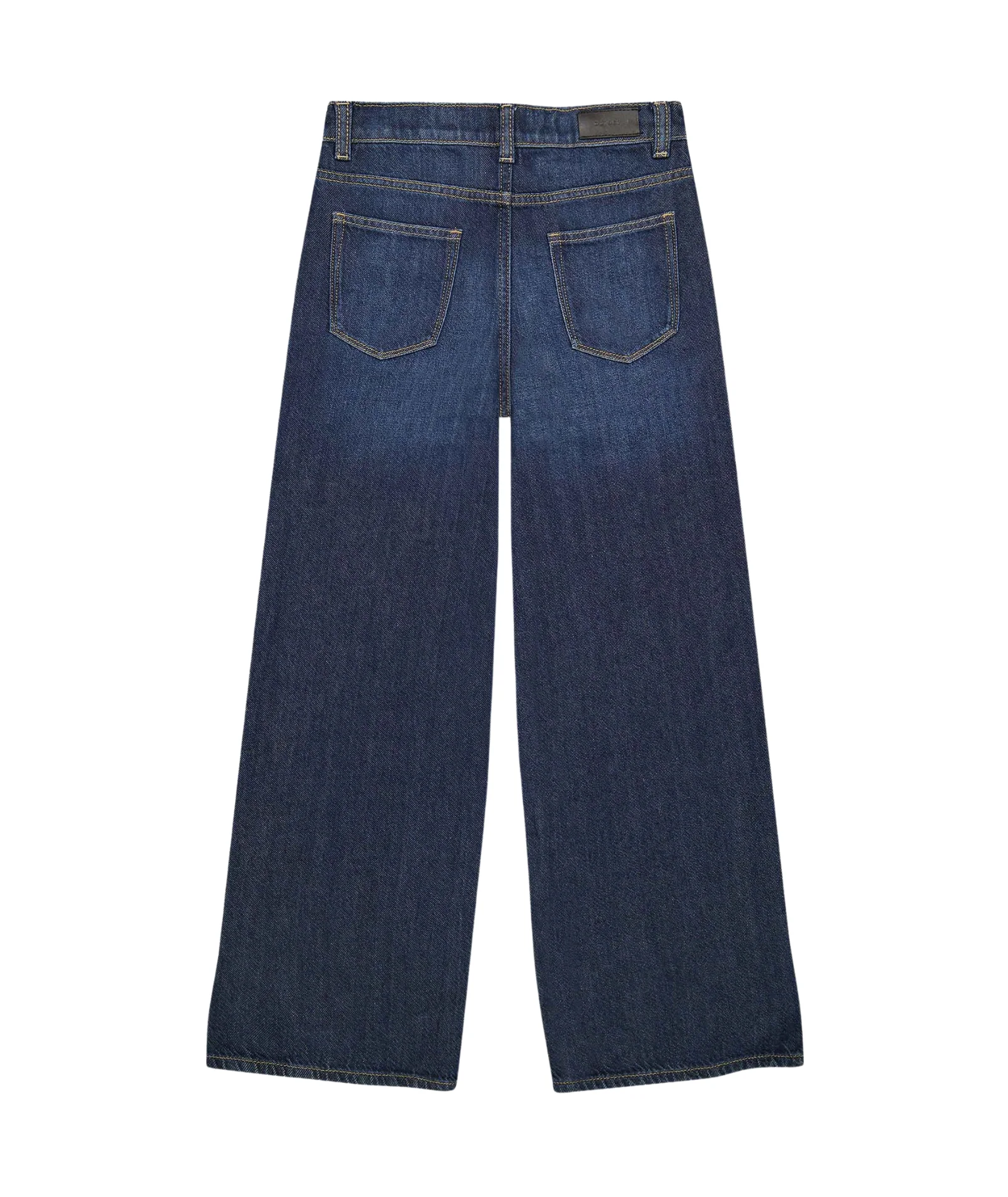 DL1961 Girls Lily Deep Water Aura Wide Leg Jeans - Image 4