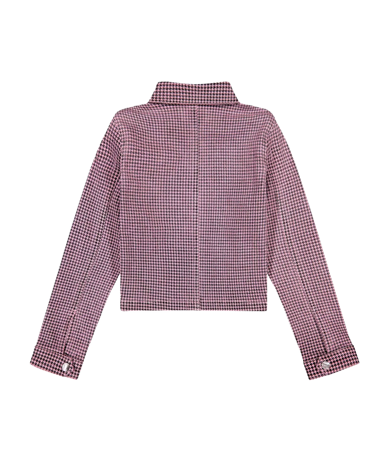 DL1961 Girls Manning Pink Houndstooth Manning Jacket - Image 2