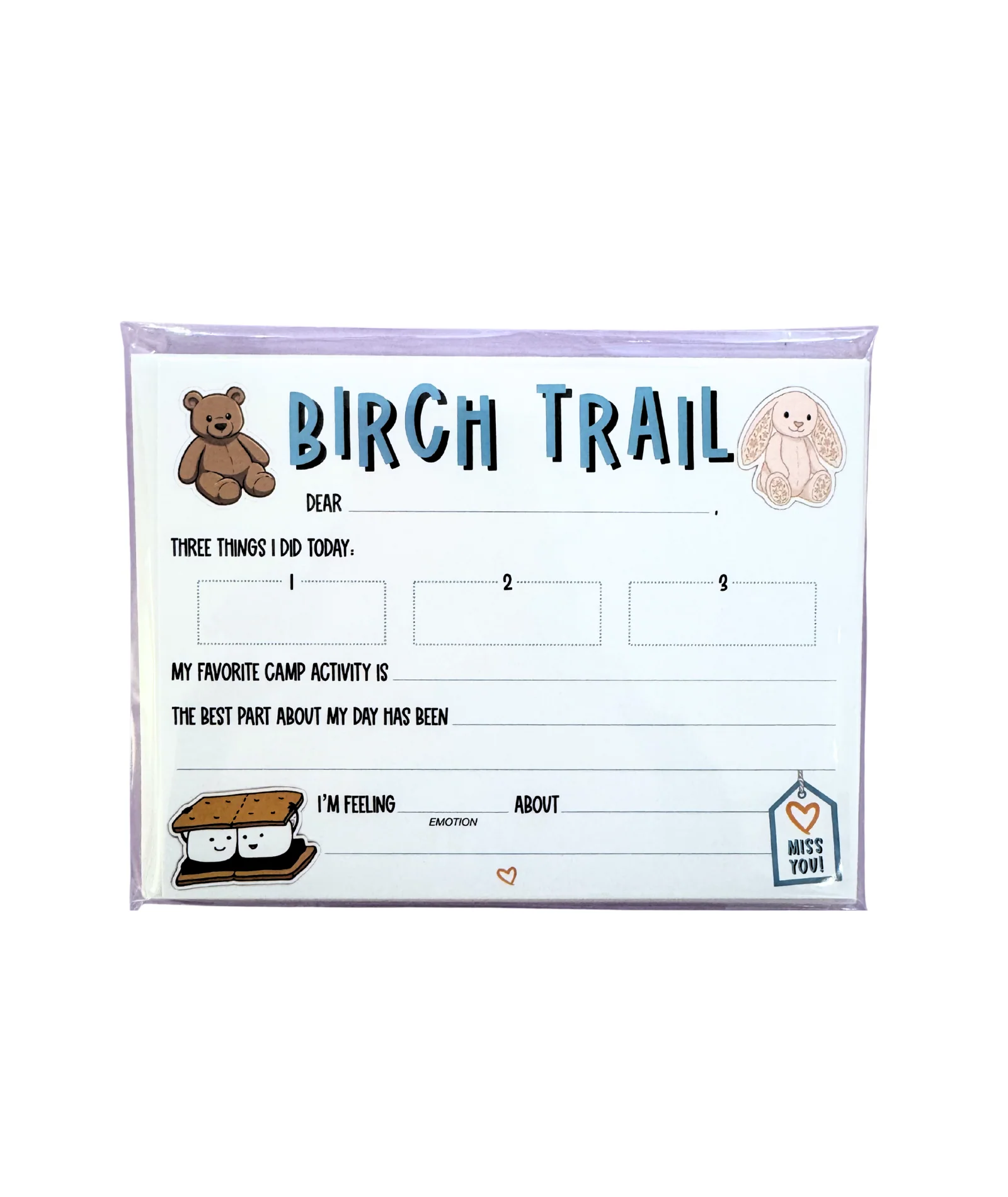Don't Be Jelly Camp Name Fill In Notecards Pack of 8 - Image 2
