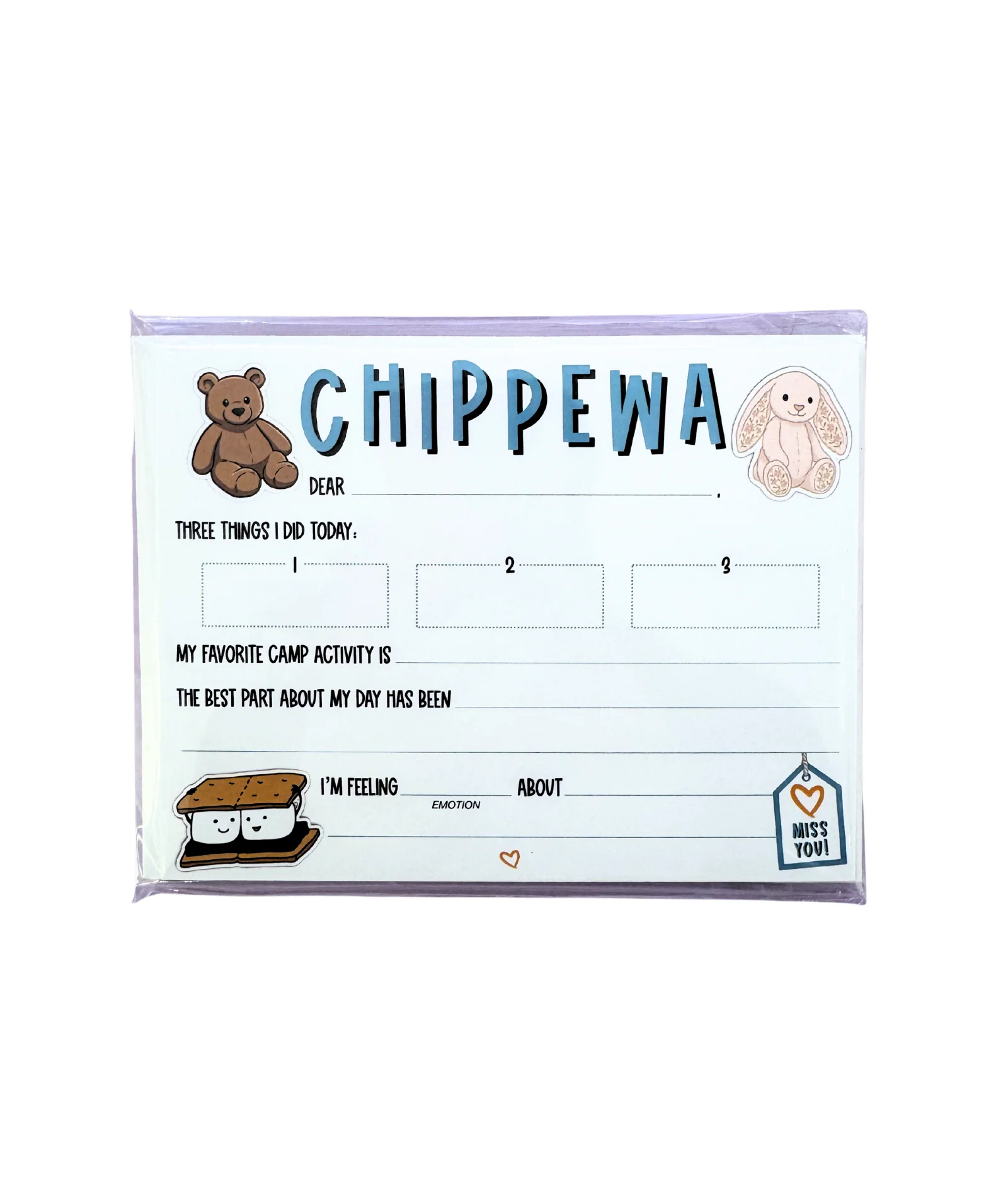 Don't Be Jelly Camp Name Fill In Notecards Pack of 8 - Image 3