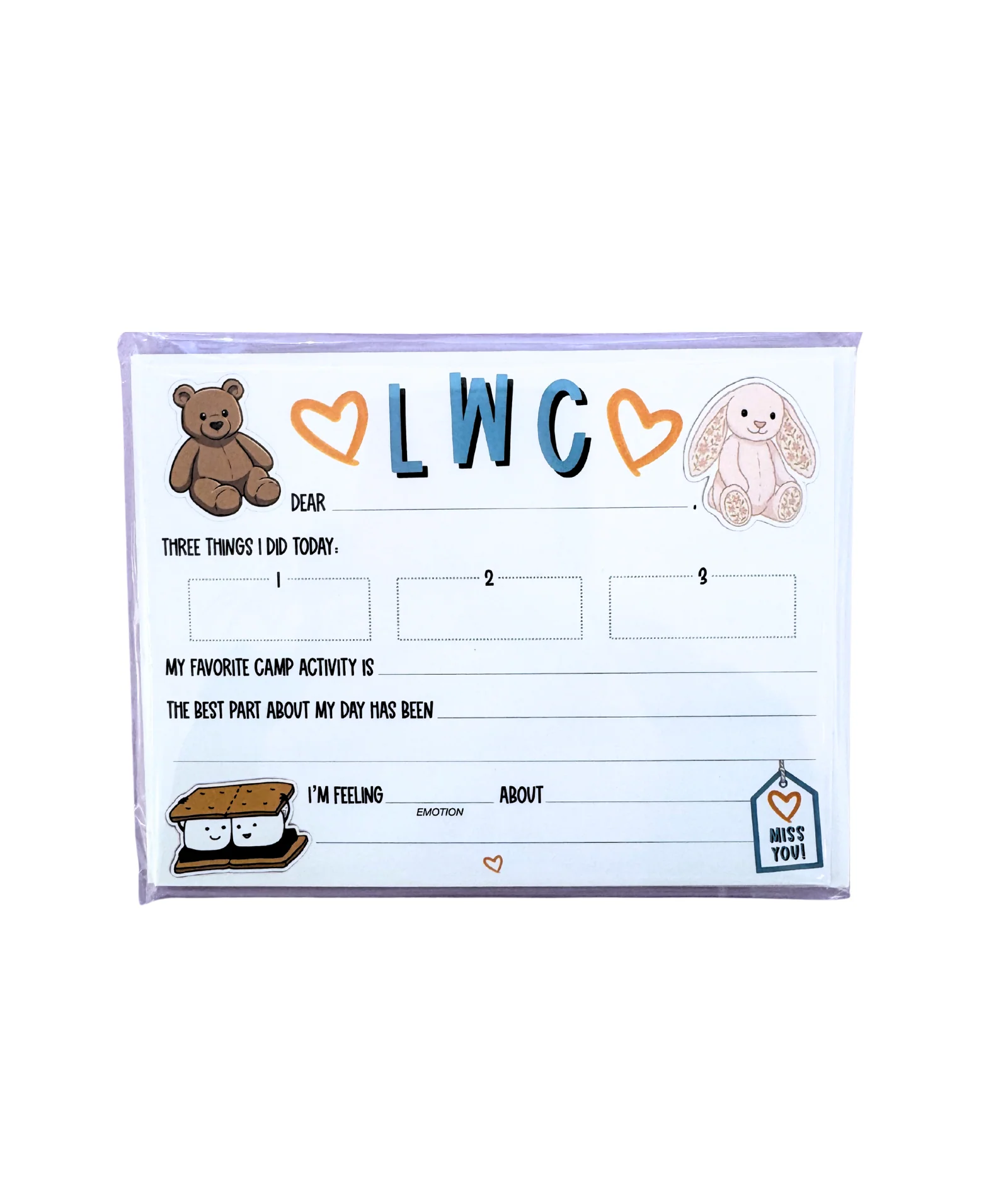 Don't Be Jelly Camp Name Fill In Notecards Pack of 8 - Image 4