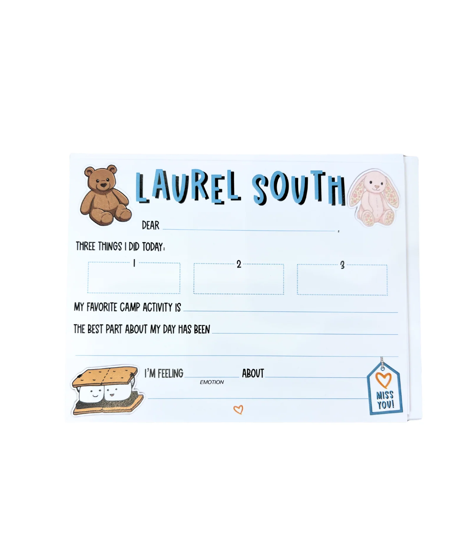 Don't Be Jelly Camp Name Fill In Notecards Pack of 8 - Image 5