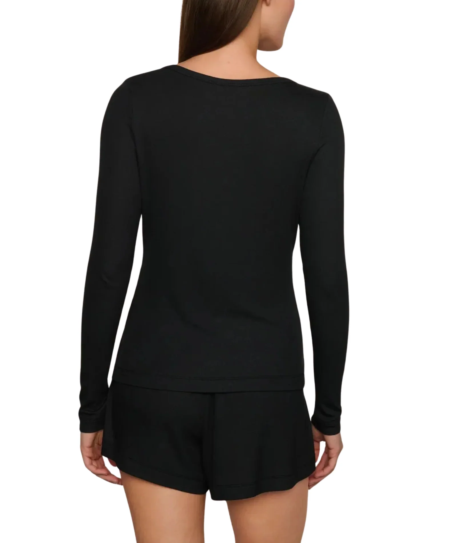Eberjey Women Dream Rib Long Sleeve Henley - Image 3