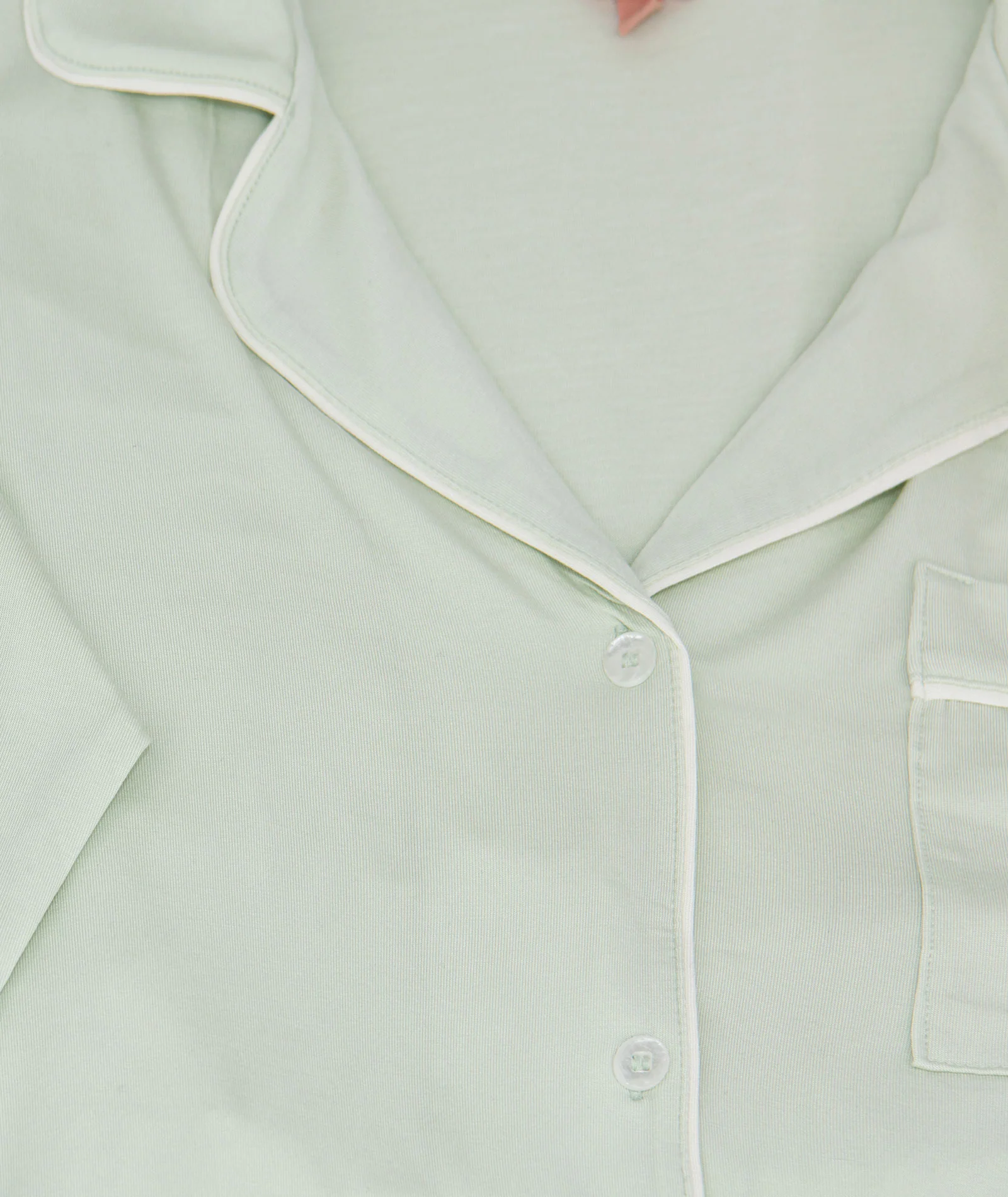 Eberjey Women Gisele Long PJ Set Seafoam/Ivory - Image 2
