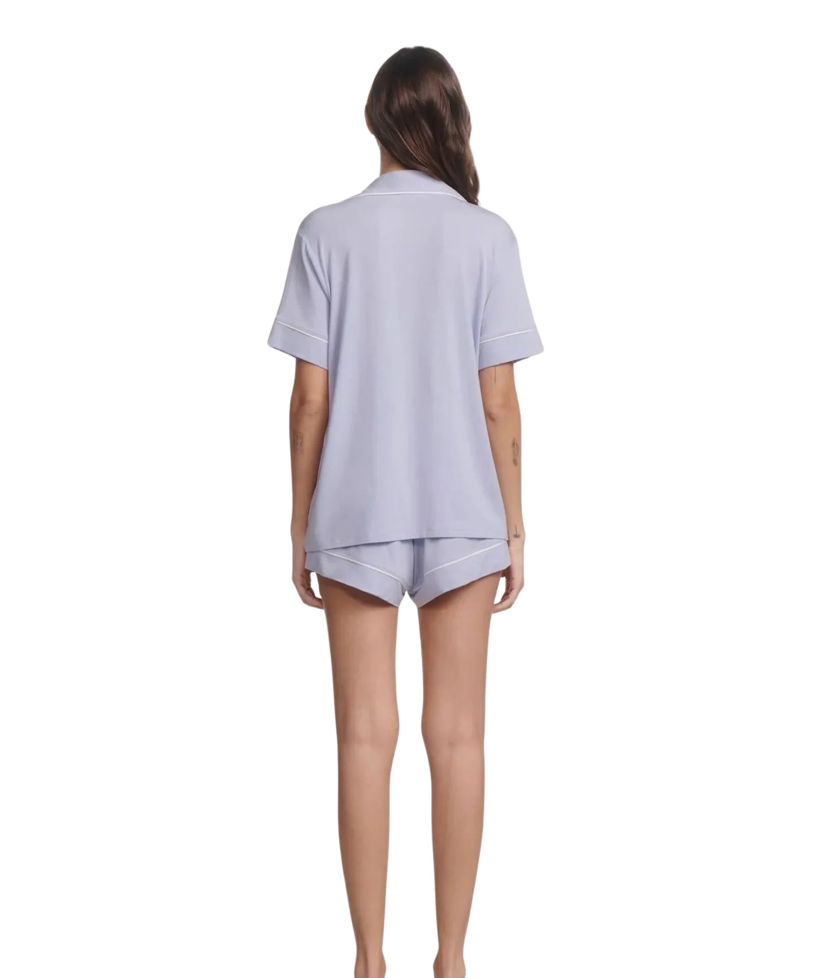 Eberjey Women Gisele Relaxed Shorts Lavender Dusk/Ivory - Image 3