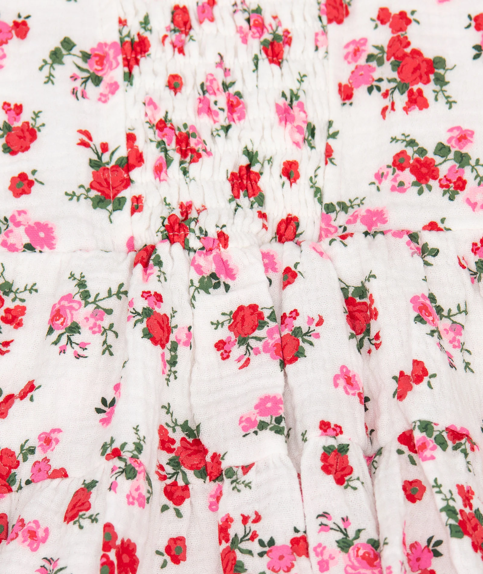 FBZ Girls Dara Red Short Sleeve Floral Dress - Image 8