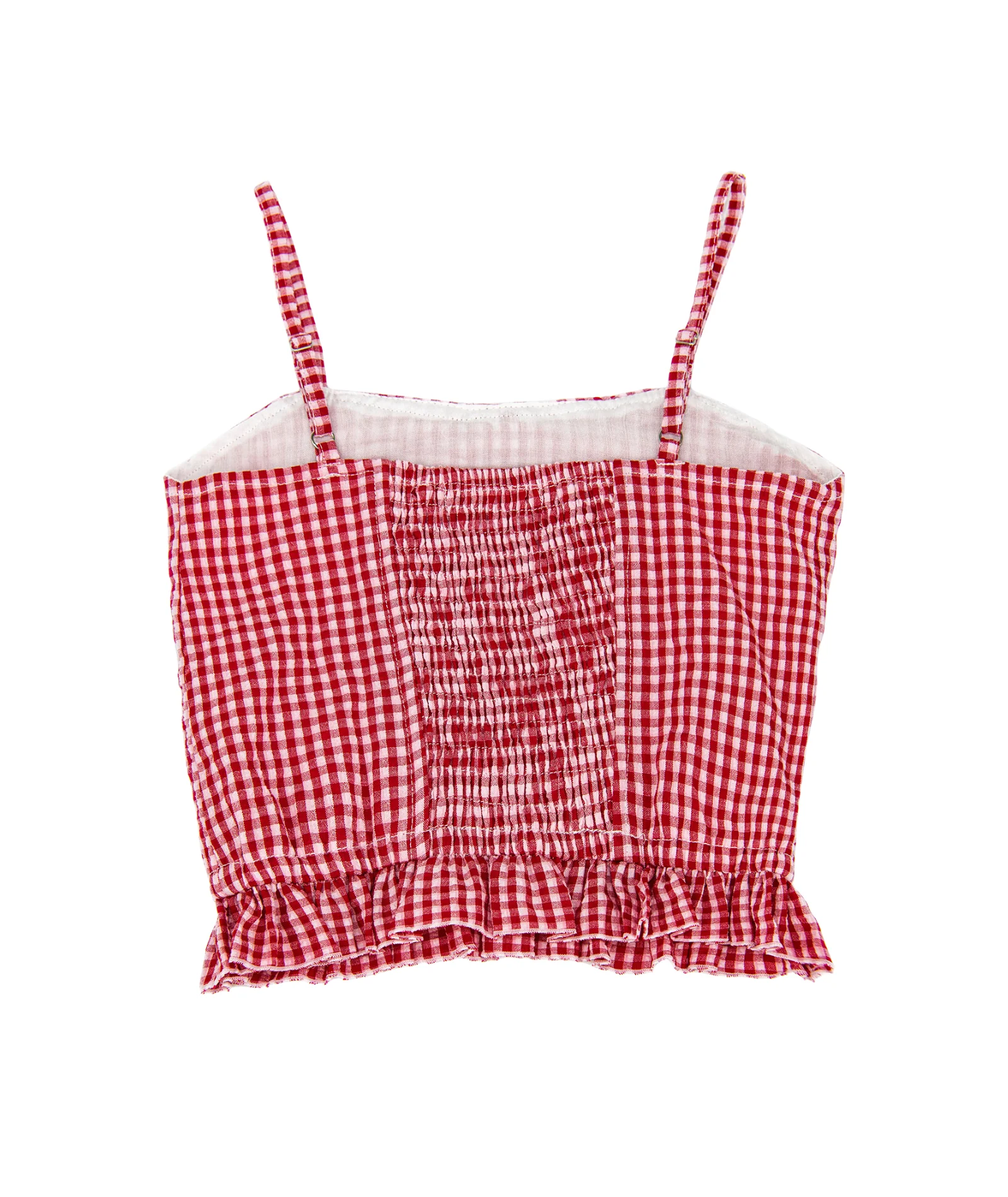 FBZ Girls Olivia Red Gingham Bow Top - Image 5