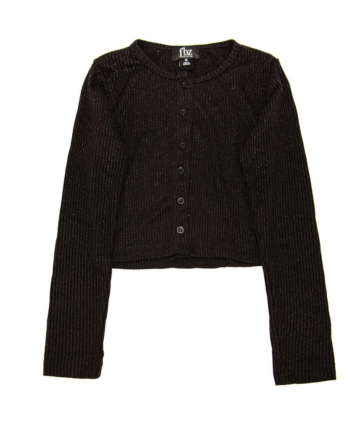 FBZ Girls Elsa Rib Sparkle Cardigan - Image 5