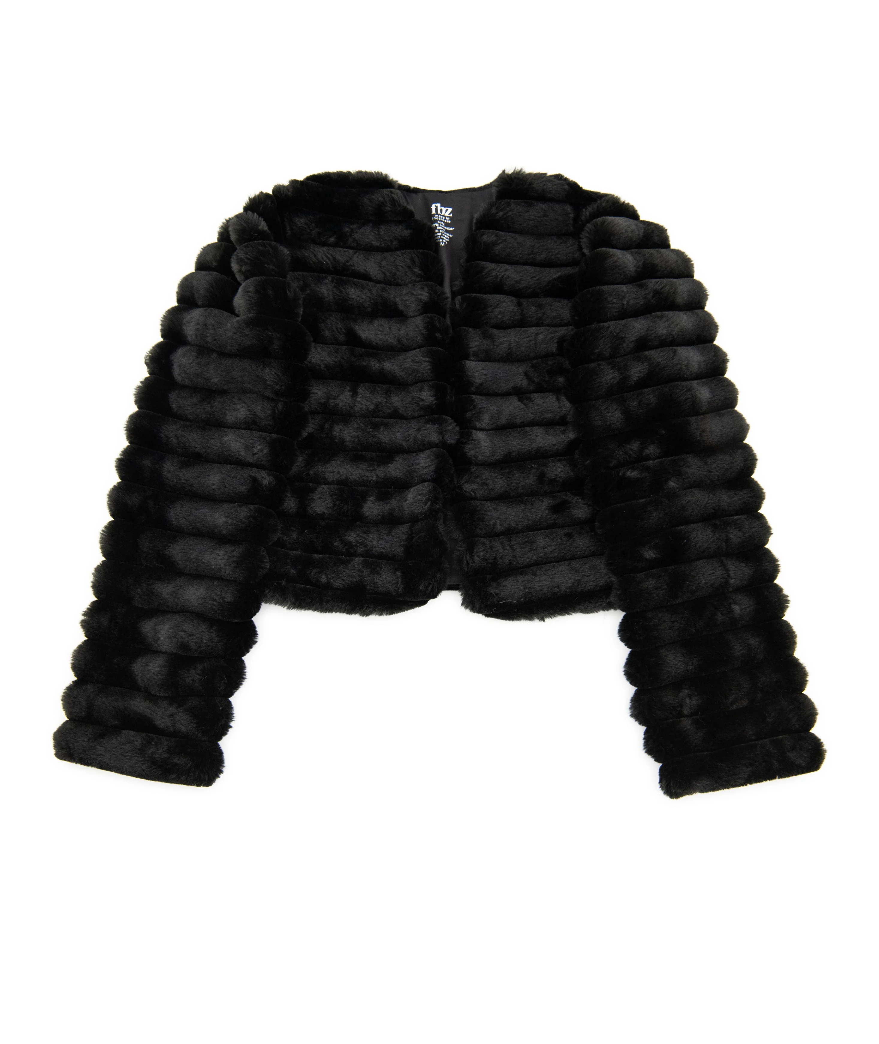 FBZ Girls Fancy Faux Fur Jacket - Image 3