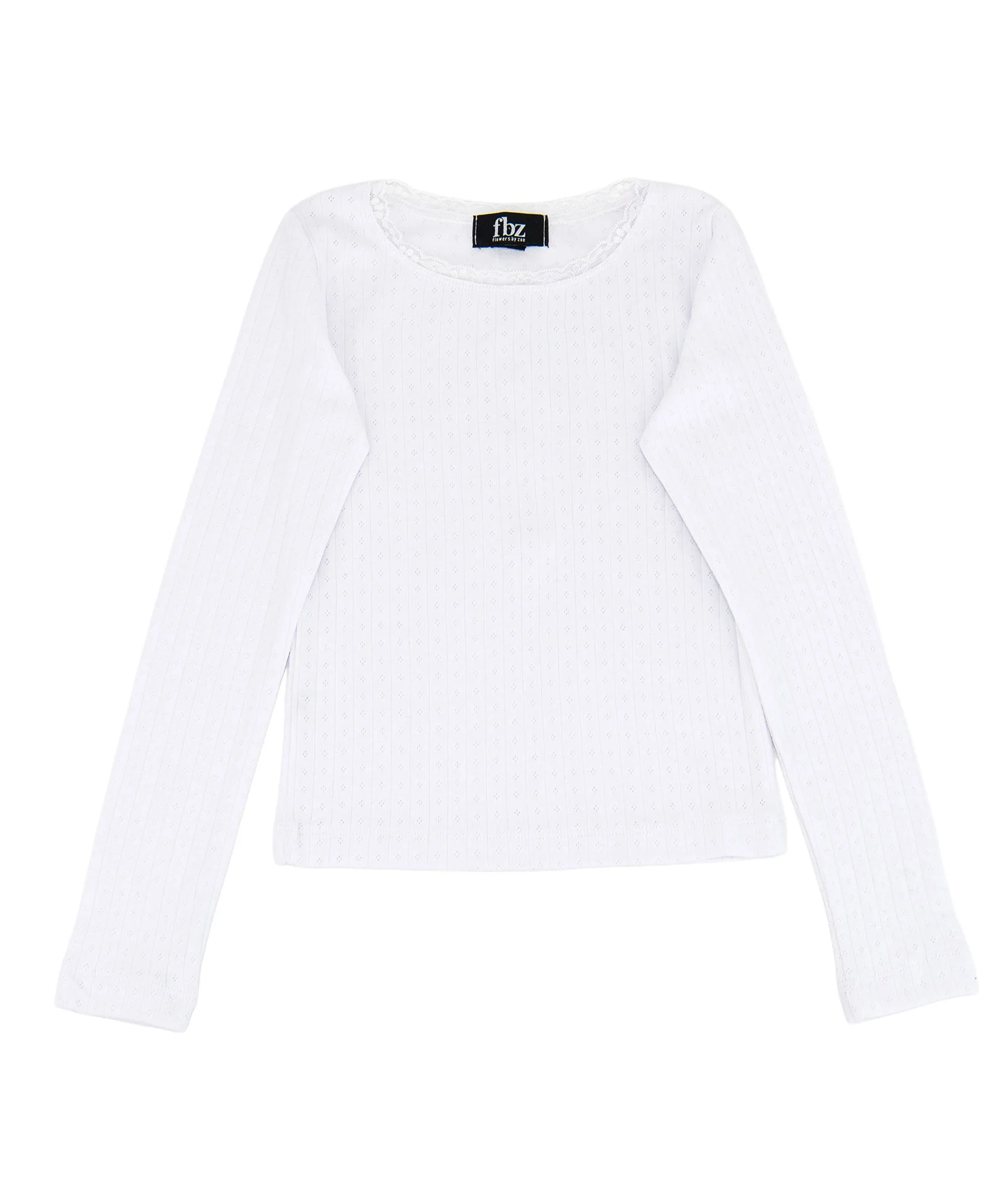 FBZ Girls Honor Pointelle With Lace Top - Image 6