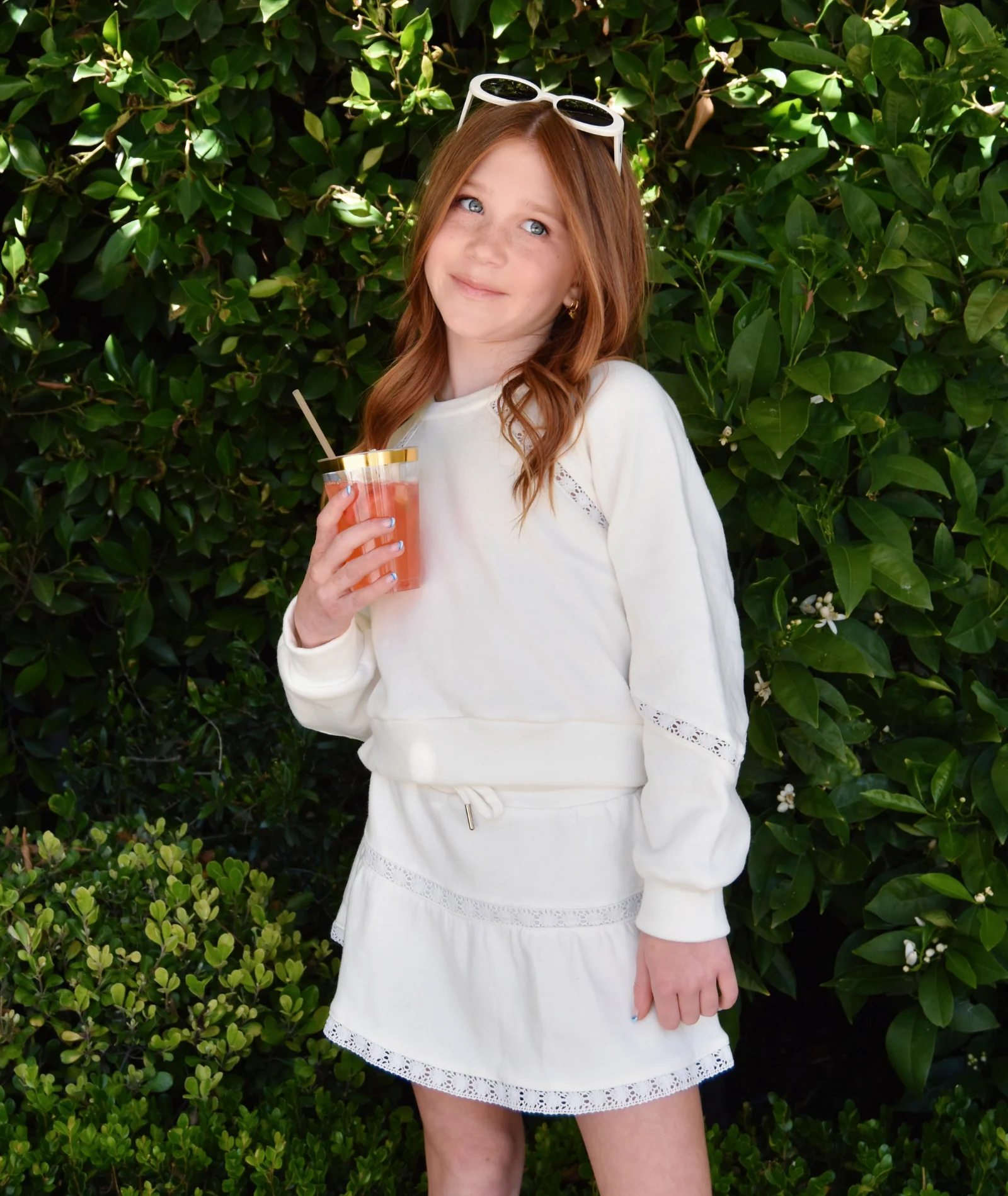 FBZ Girls Millie Lace Fleece Skirt - Image 3