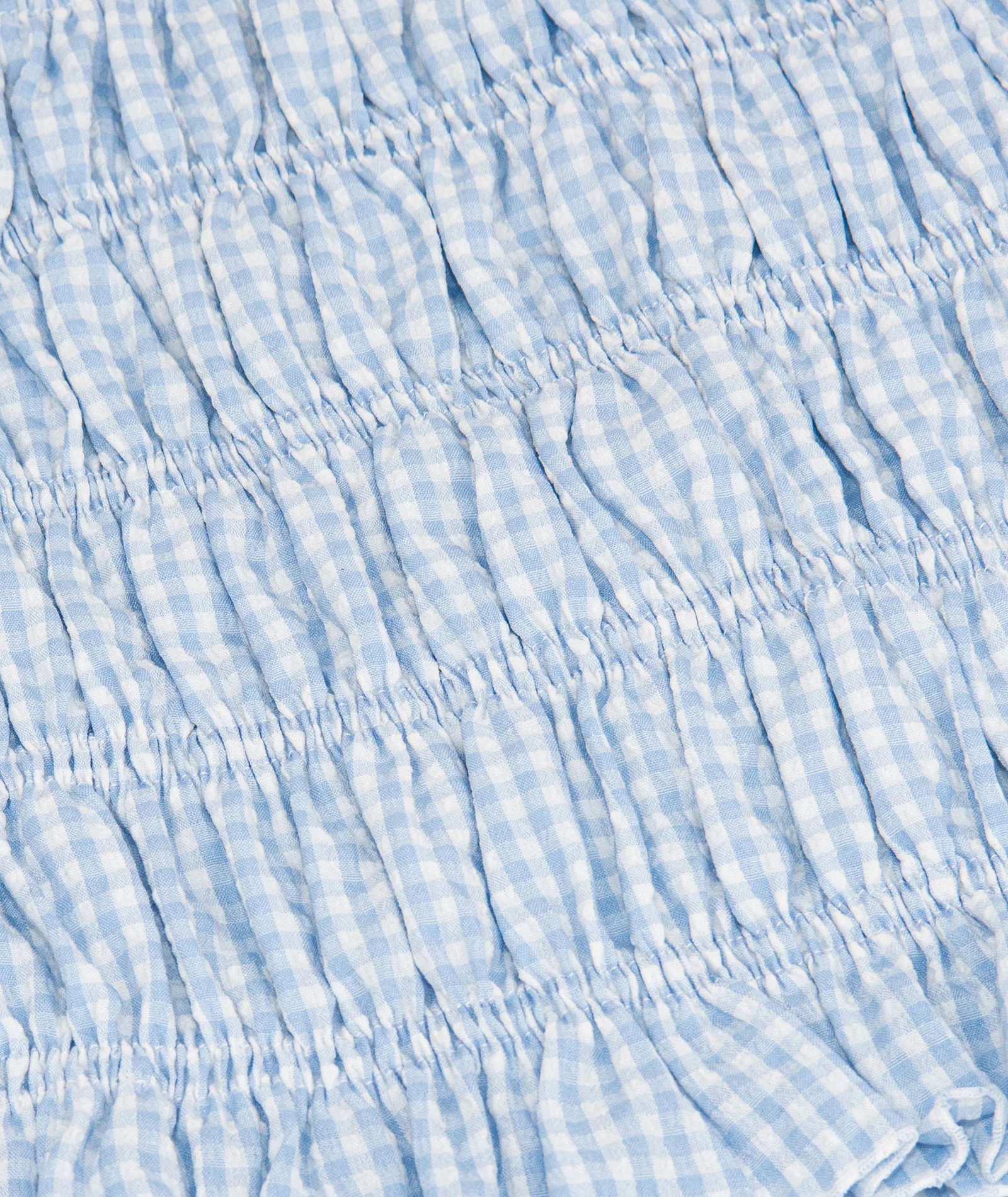 FBZ Girls Saylor Blue Gingham Scrunch Skirt - Image 6