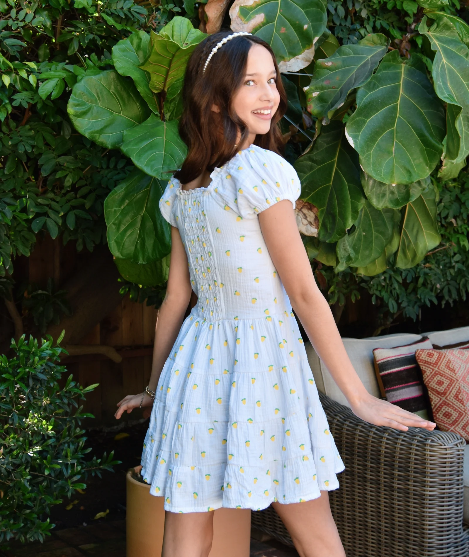 FBZ Girls Sorrento Lemon Dress - Image 5