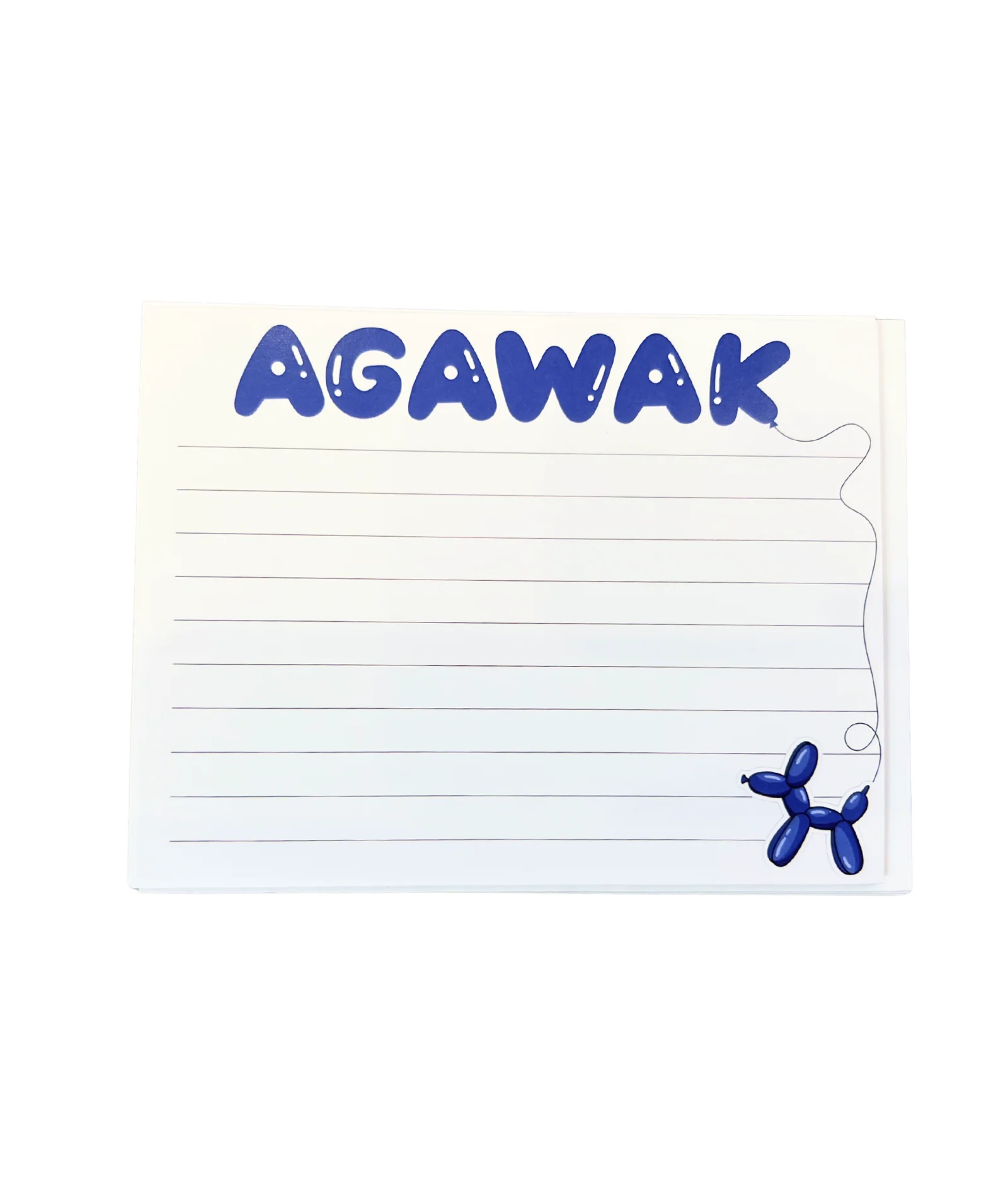 Balloon Doggie Camp Name Lined Notecards Pack of 8 - Image 2
