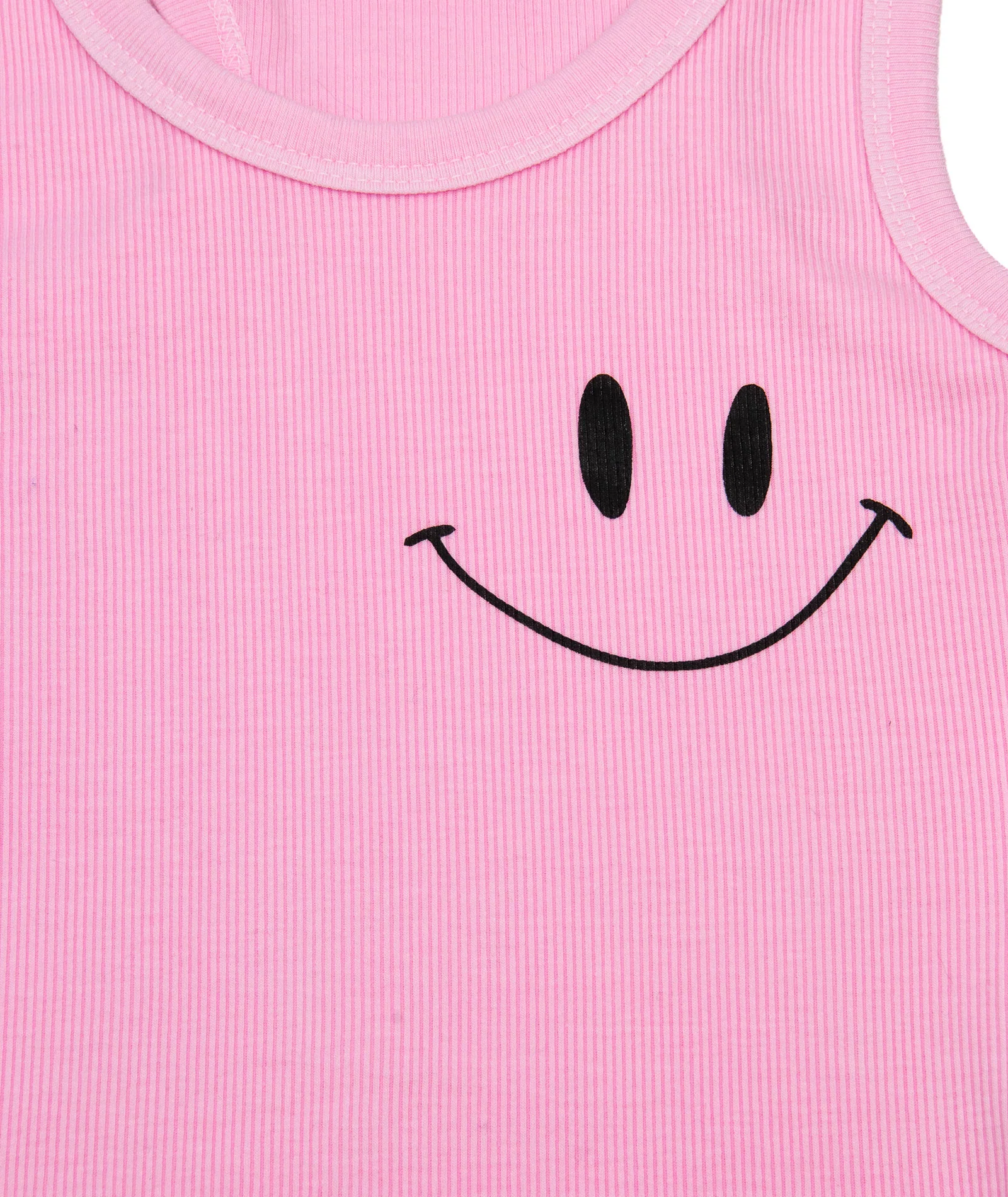 Firehouse Girls Ice Pink Smile Racer Rib Tank - Image 2