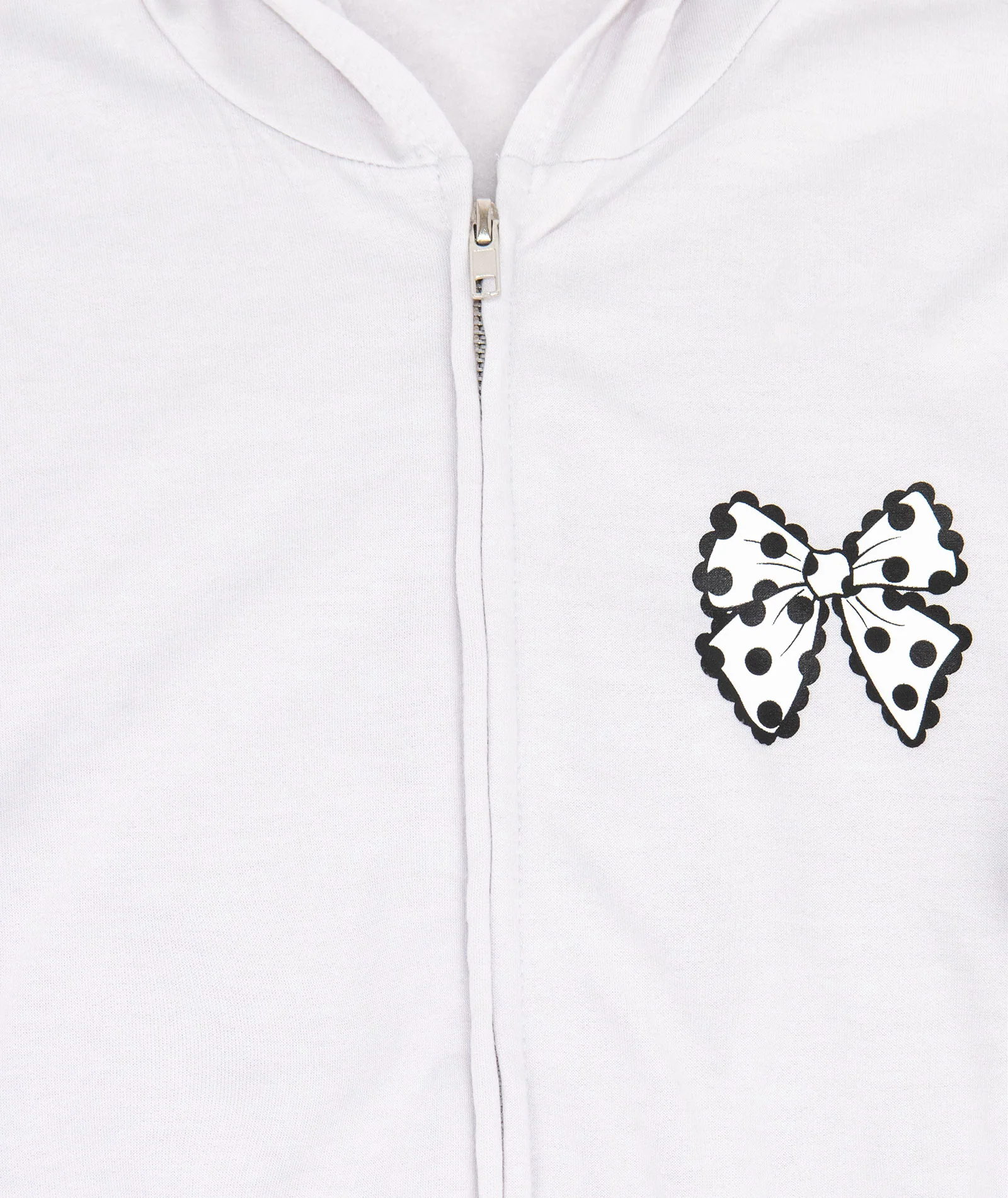 Firehouse Girls Polka Dot Bow Zip Hoodie Clay - Image 2